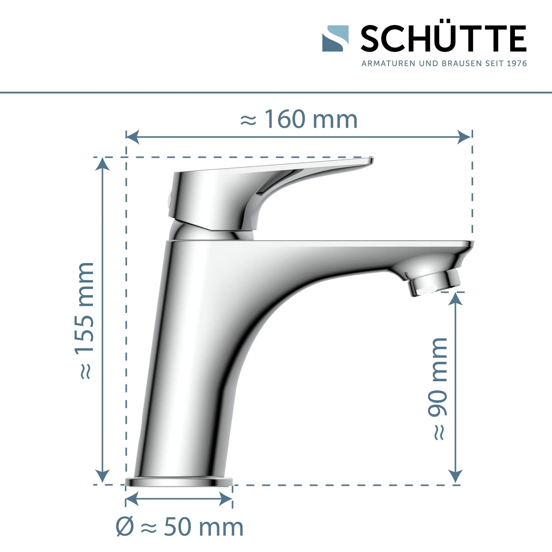 SCHÜTTE BOSTON Waschtischarmatur, Chrom