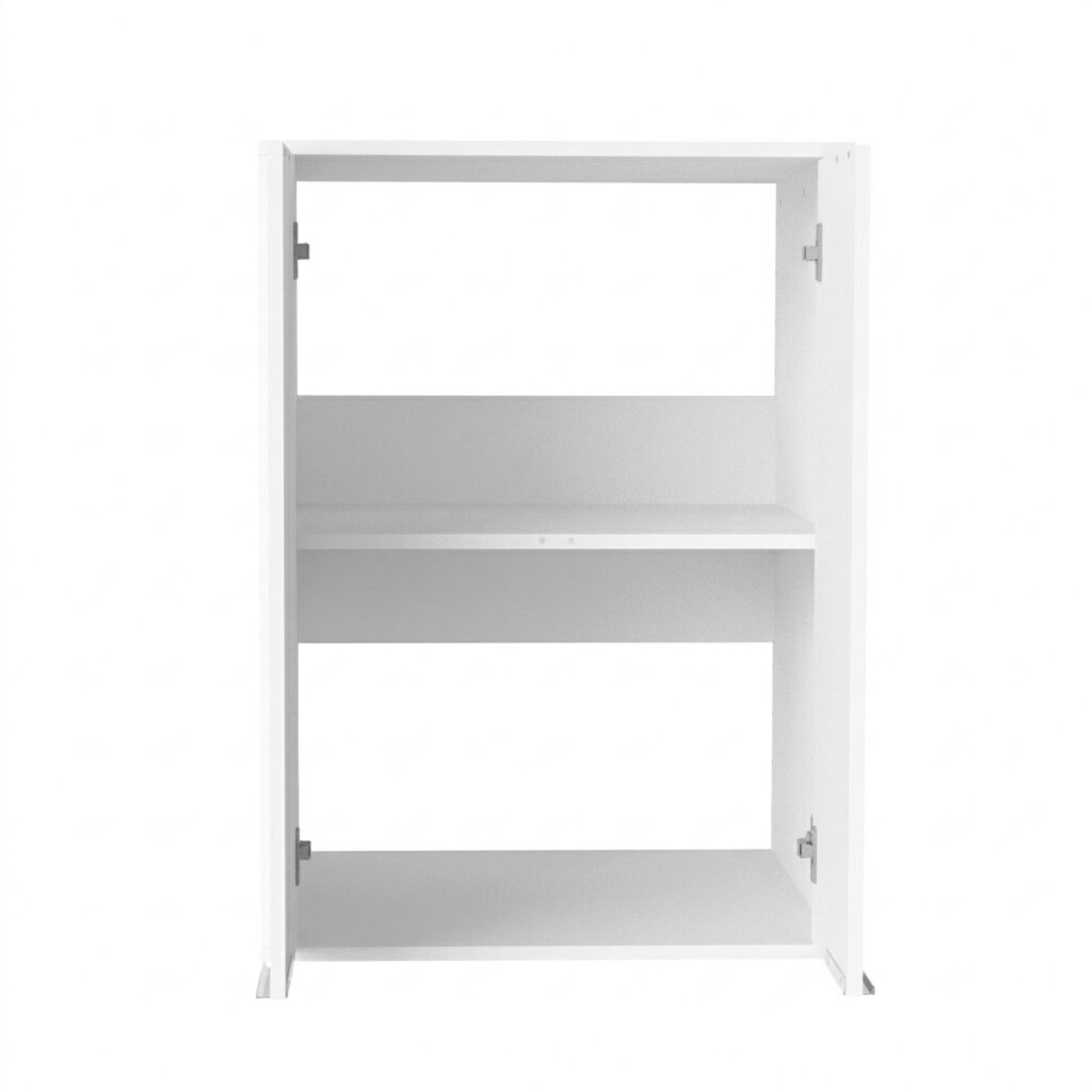 FACKELMANN Waschturm Set 4-teilig 165 cm breit, Weiß, Trockner-/Waschmaschinenschrank + Aufsatzschrank + Putzschrank + Wäscheschrank