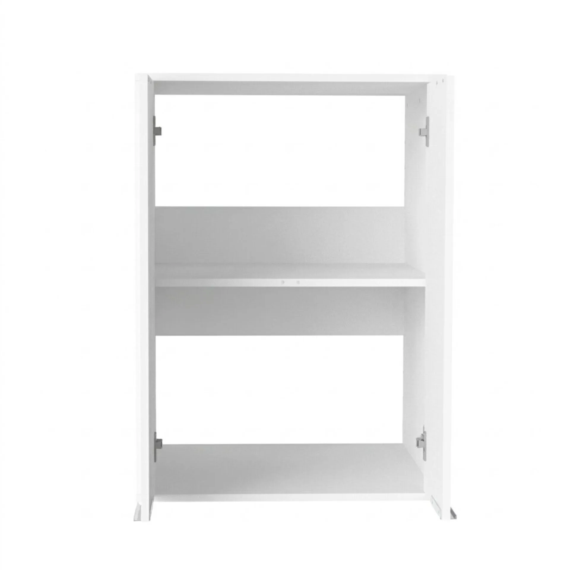 FACKELMANN Waschturm Set 4-teilig 165 cm breit, Weiß, Trockner-/Waschmaschinenschrank + Aufsatzschrank + Putzschrank + Wäscheschrank