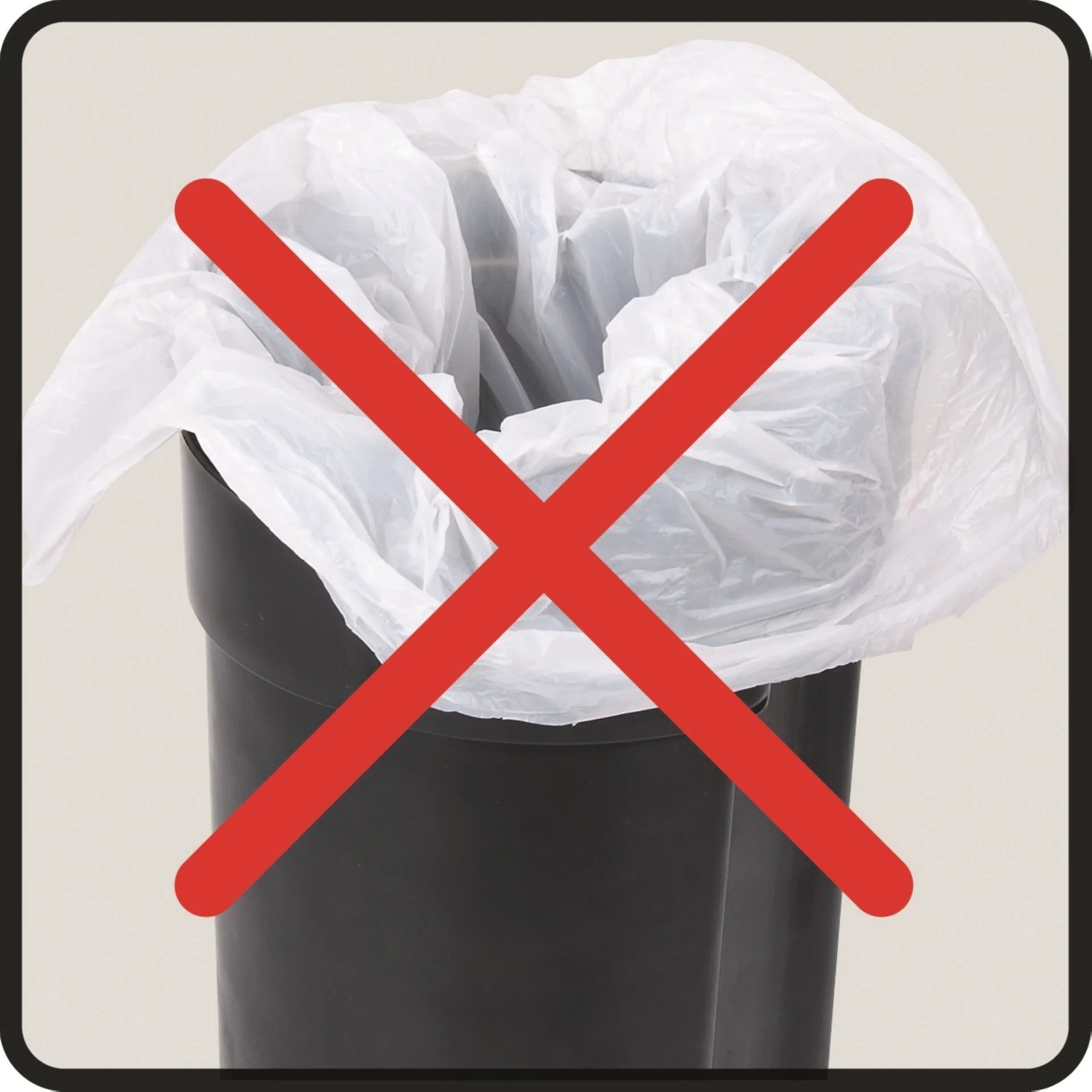 WENKO MONZA Kosmetikeimer 3 Liter, Schwarz matt, Easy Close