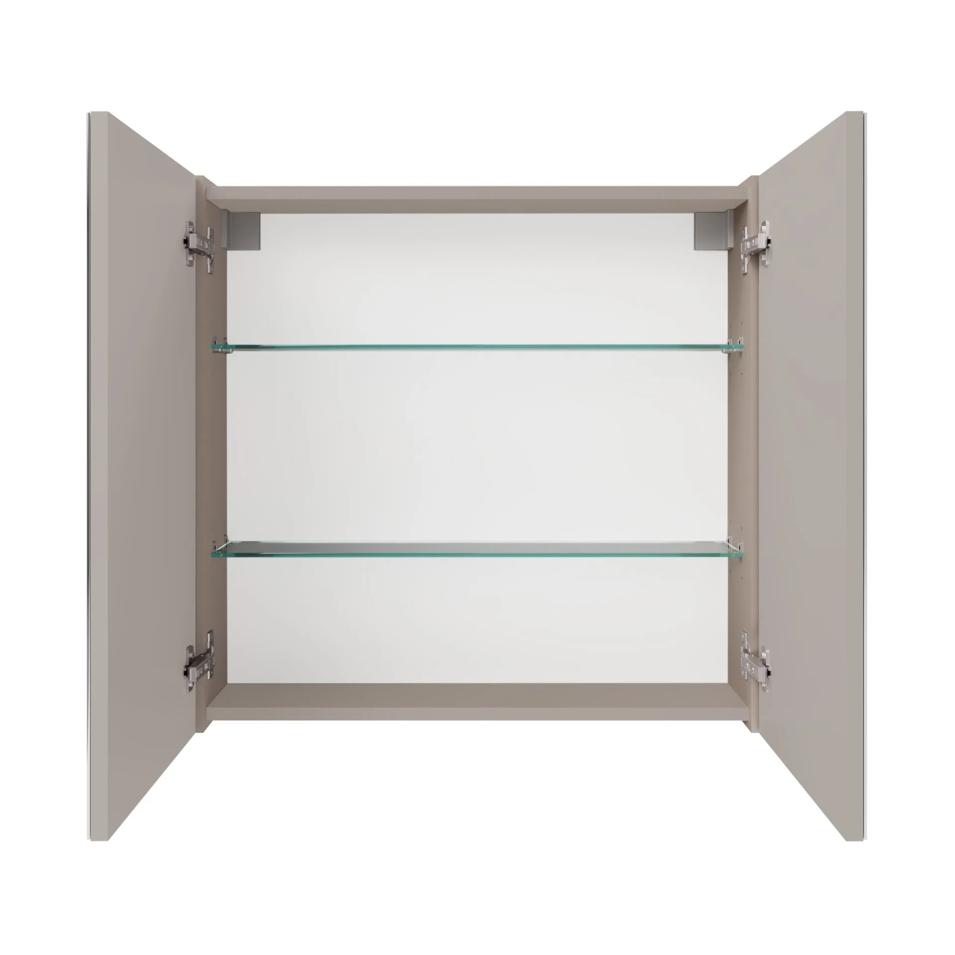 FACKELMANN COMPACT LINE Spiegelschrank 70 cm breit, Grau