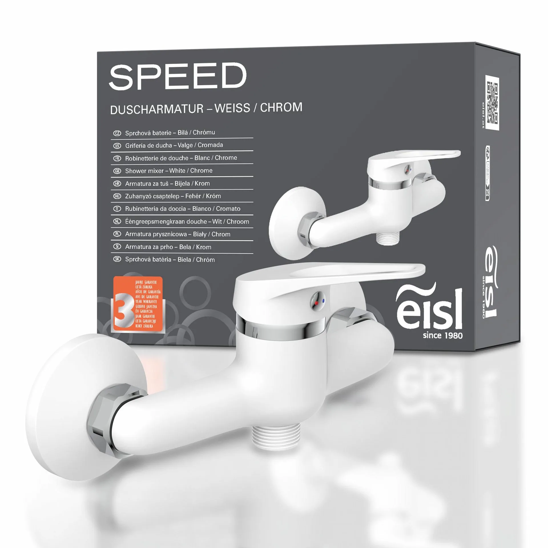 Eisl SPEED Duscharmatur, Weiß