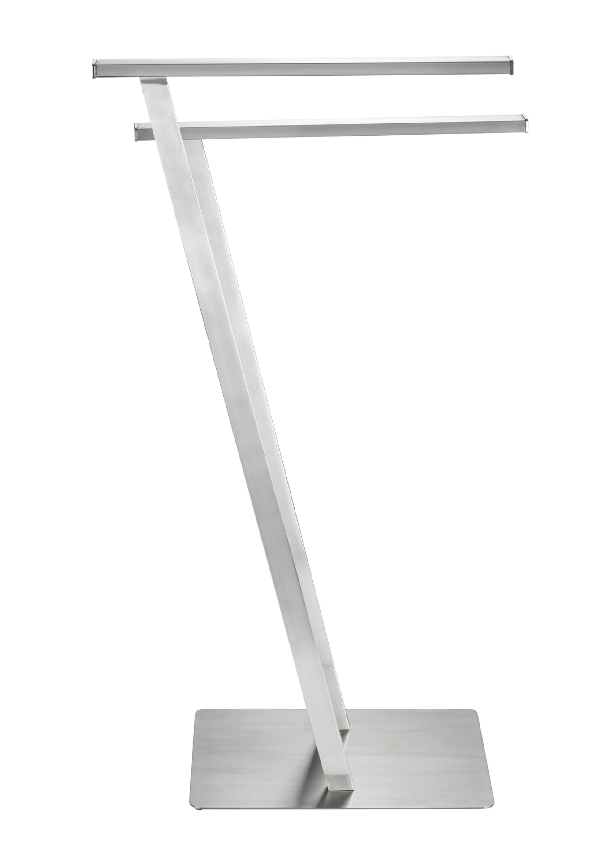 WENKO LIRIO Handtuchhalter, Chrom, Edelstahl matt, stehend