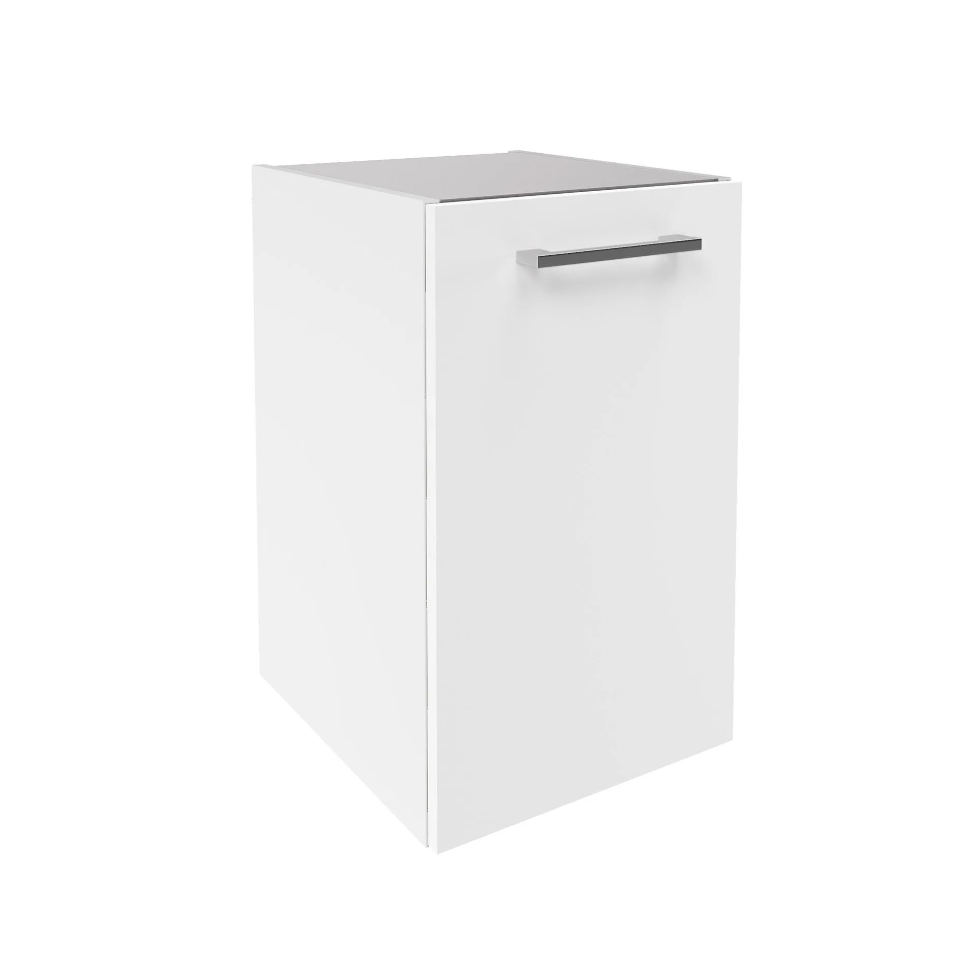 FACKELMANN VERONA Unterschrank 35 cm breit, Weiß Hochglanz, Türanschlag rechts
