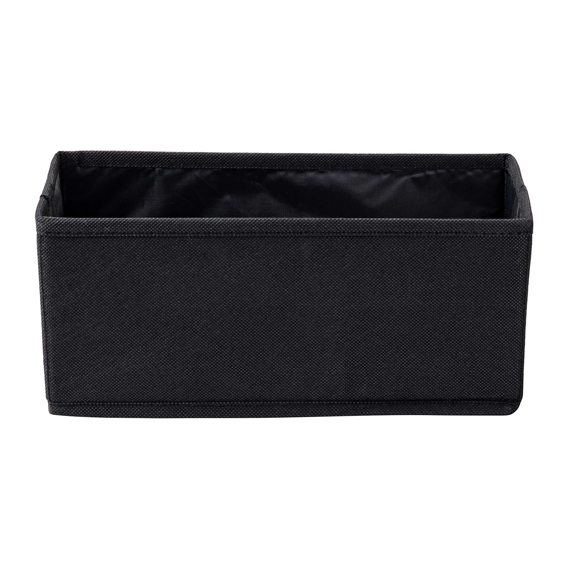 FACKELMANN Aufbewahrungskorb 28 cm breit, Schwarz, faltbar