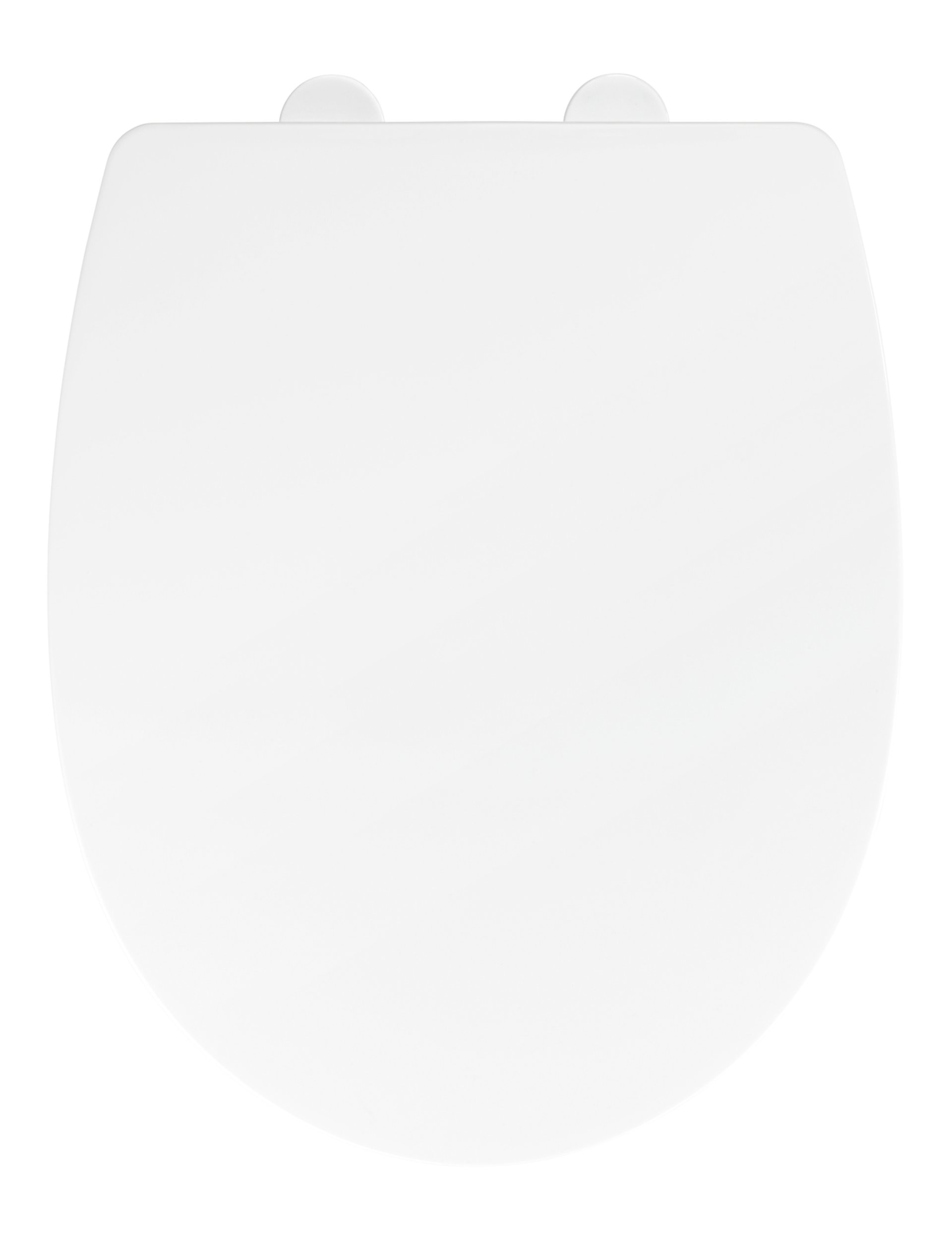 WENKO TAVOLA WC-Sitz, Weiß, mit Absenkautomatik und Schnellbefestigung