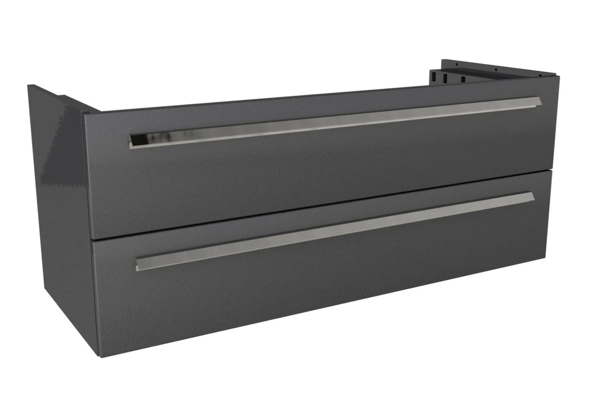 LANZET K1 Waschbeckenunterschrank 120 cm breit, Anthrazit