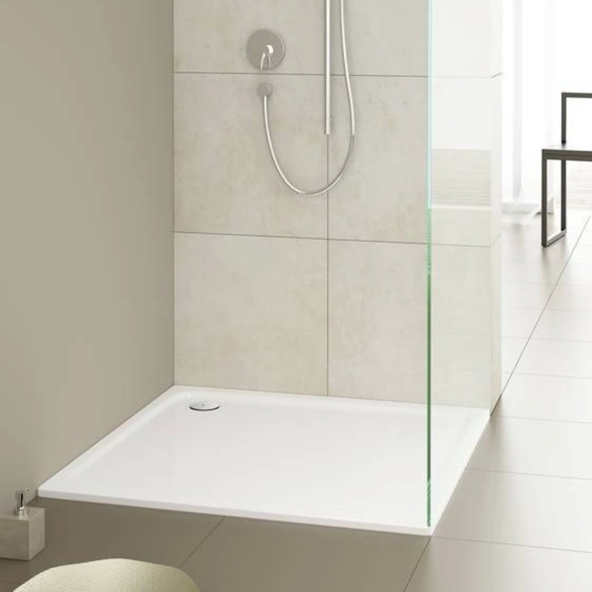 KALDEWEI SUPERPLAN CLASSIC Duschwanne 90 cm breit, Weiß, Mod. 390-1