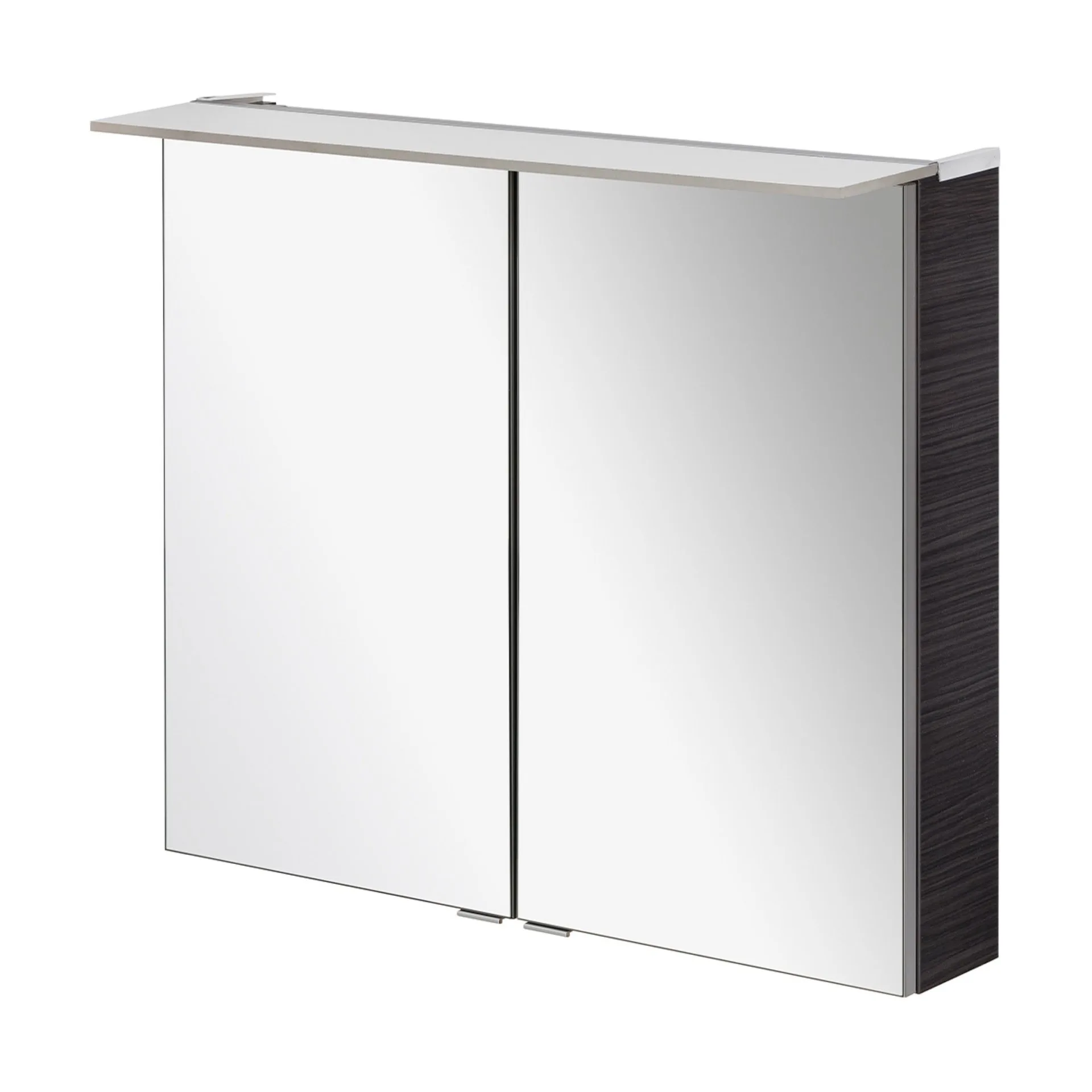 Fackelmann B.PERFEKT LED Spiegelschrank 80 cm breit, Anthrazit
