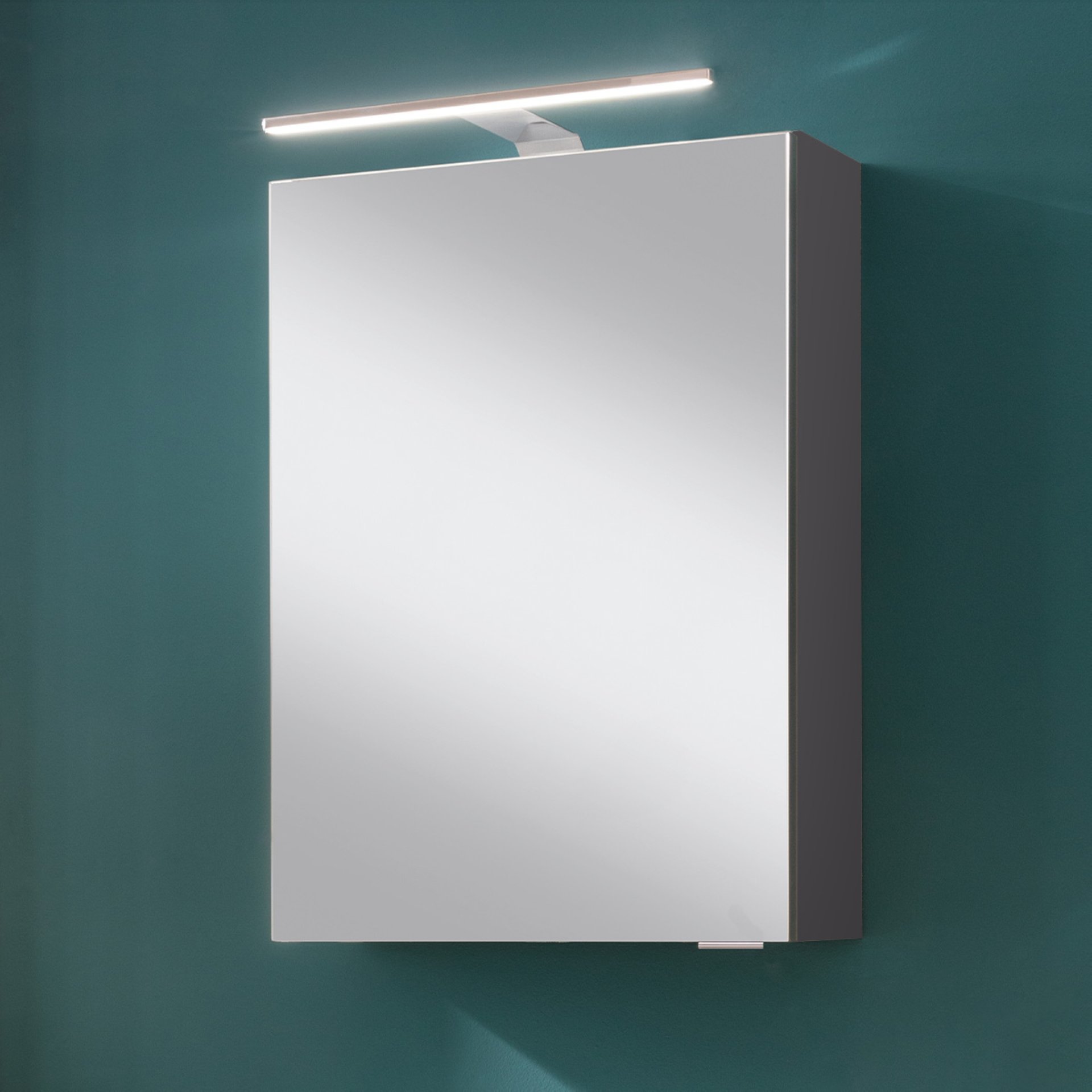 Fackelmann SBC LUNA Gäste-WC Spiegelschrank 40 cm, Anthrazit, links