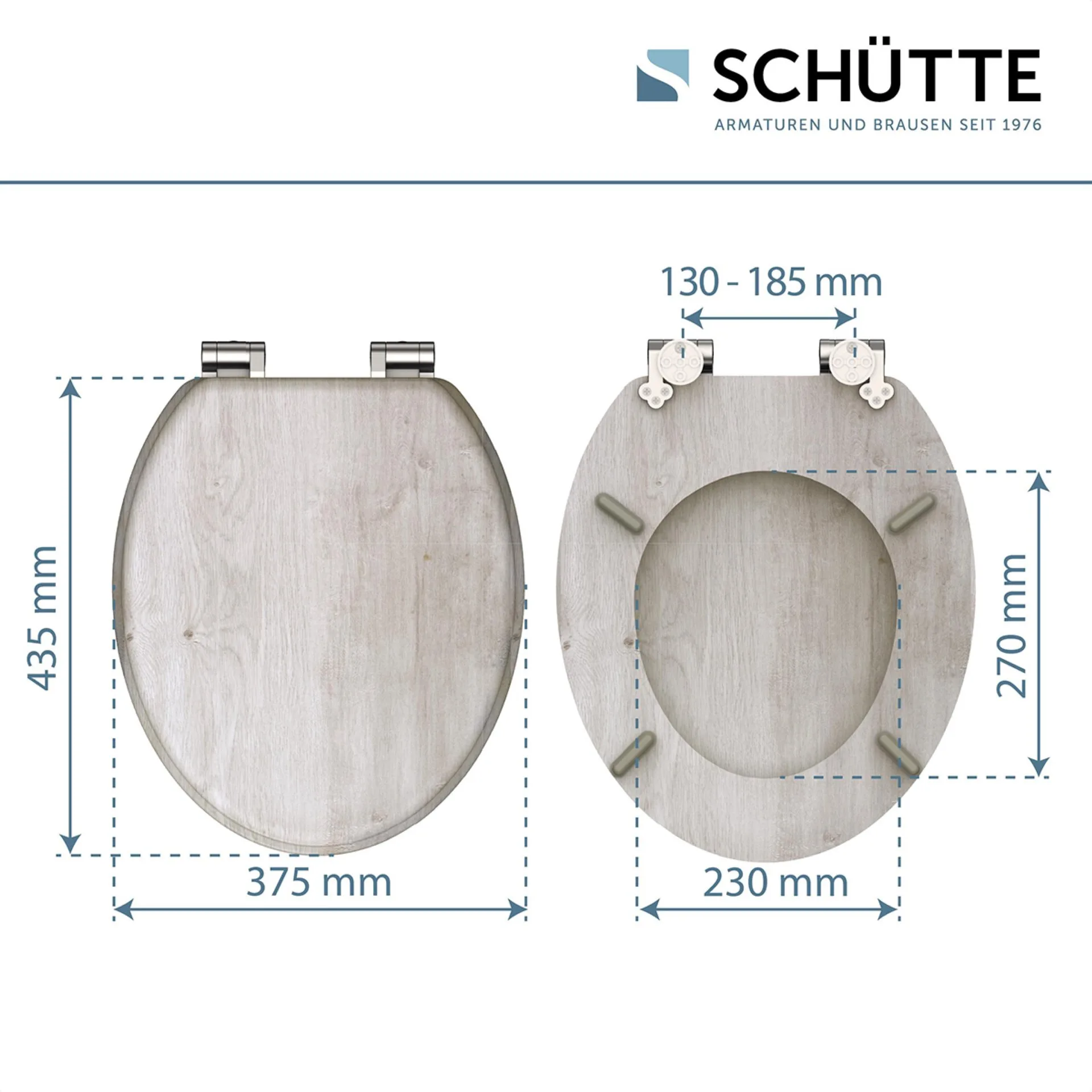 Schütte LIGHT WOOD WC-Sitz, mit Absenkautomatik