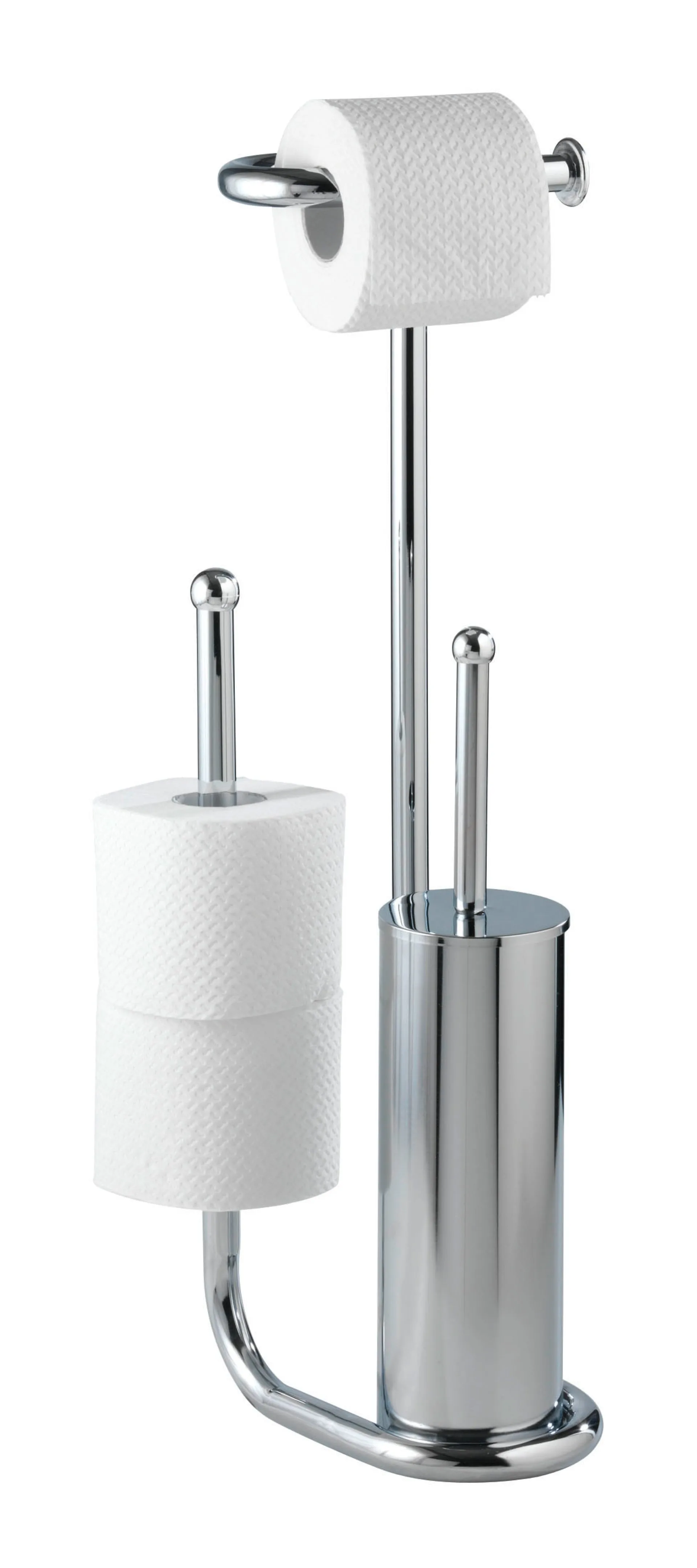 WENKO UNIVERSALO Toilettenpapierhalter stehend mit WC-Garnitur 18730100
