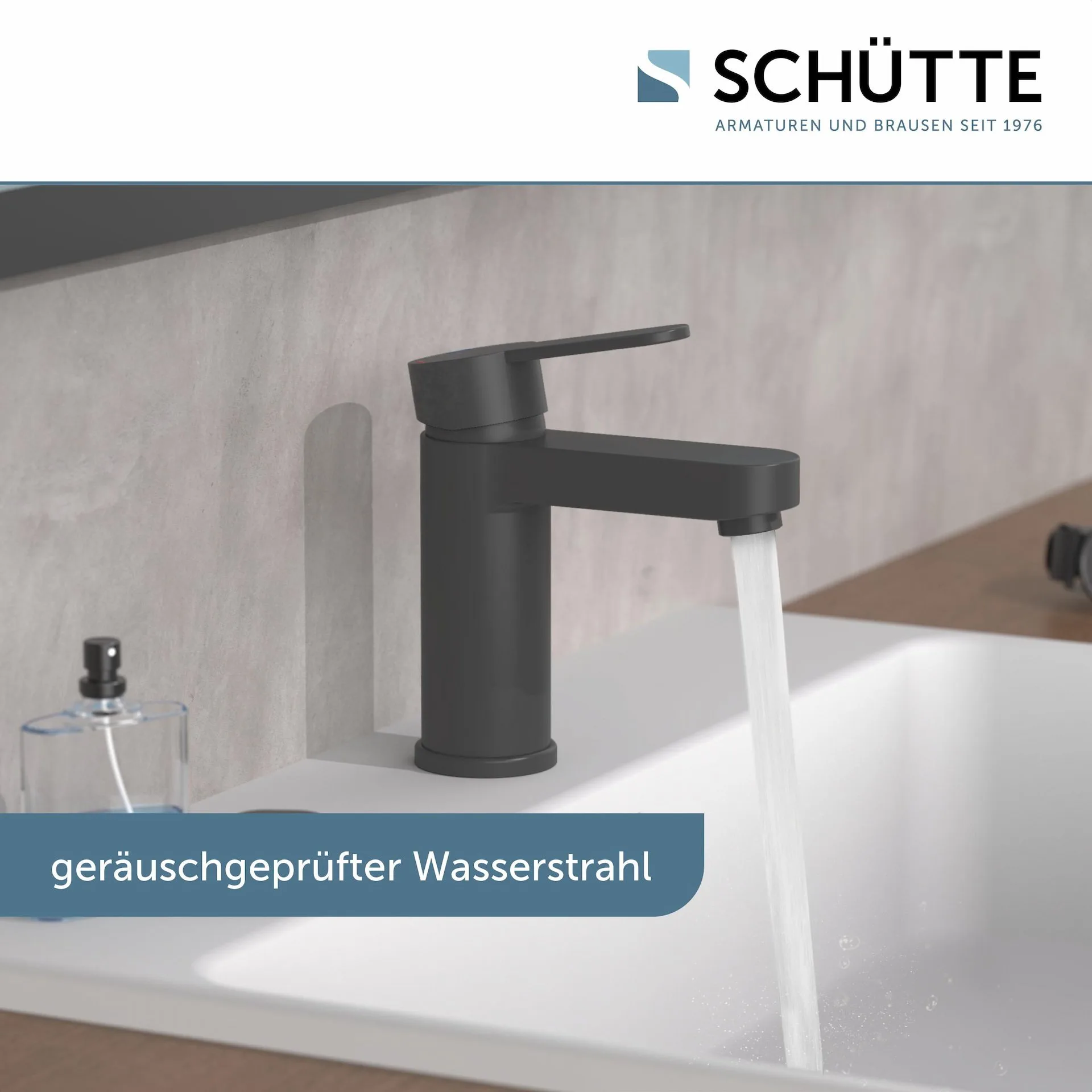 Schütte ELEPHANT Waschtischarmatur, Schwarz matt
