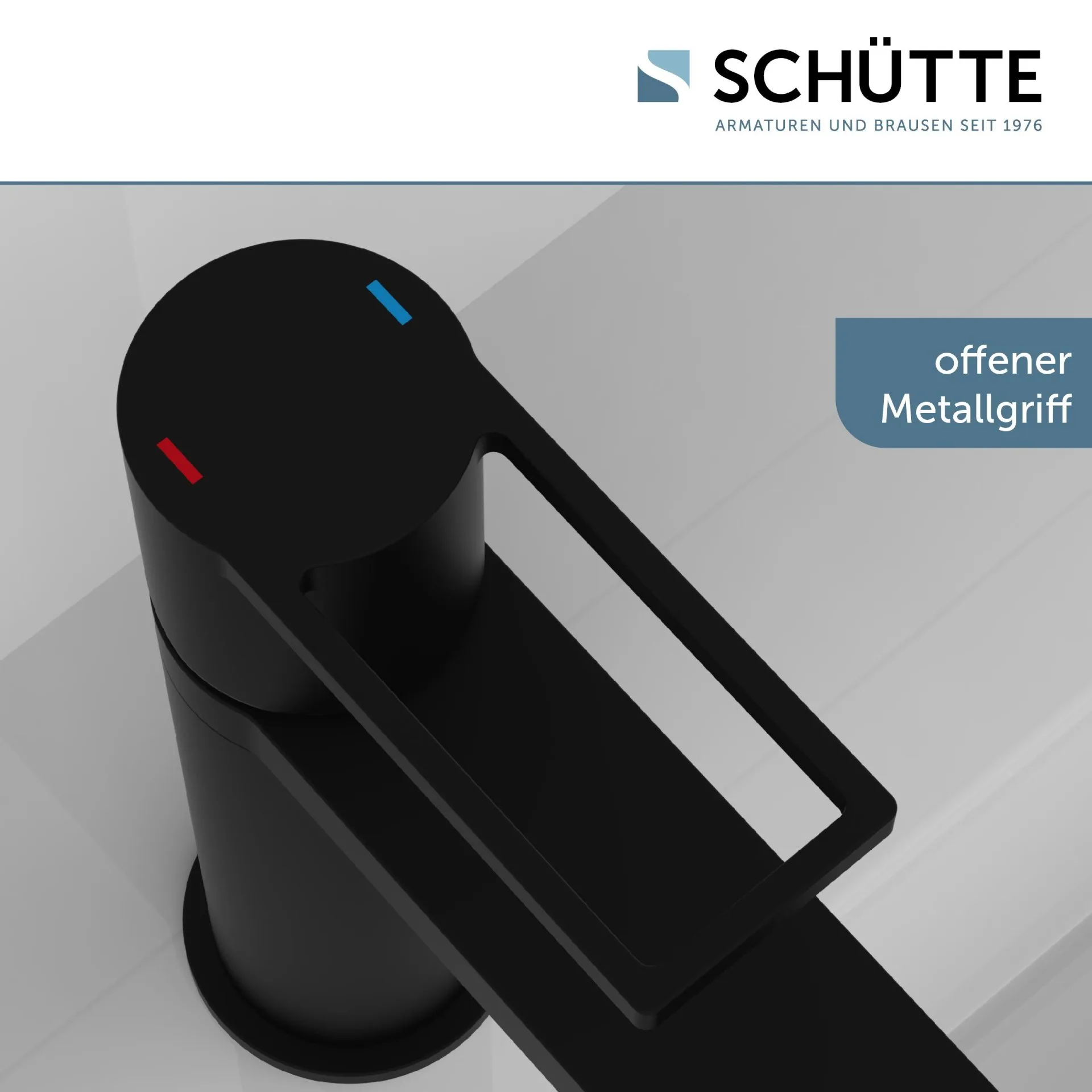 SCHÜTTE MANHATTAN Waschtischarmatur, Schwarz matt