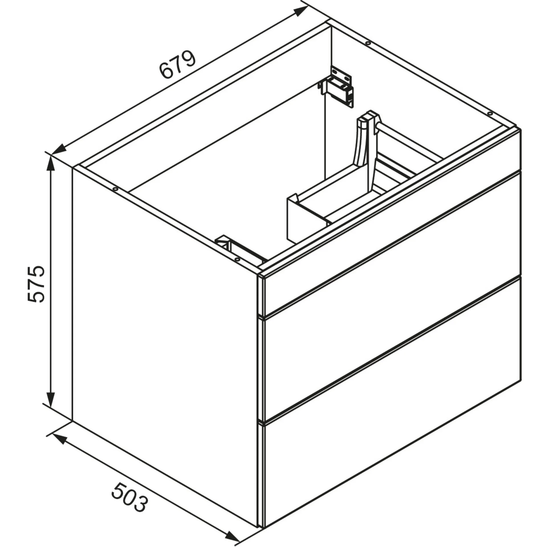 Lanzet K5 Waschtischunterschrank 68 cm
