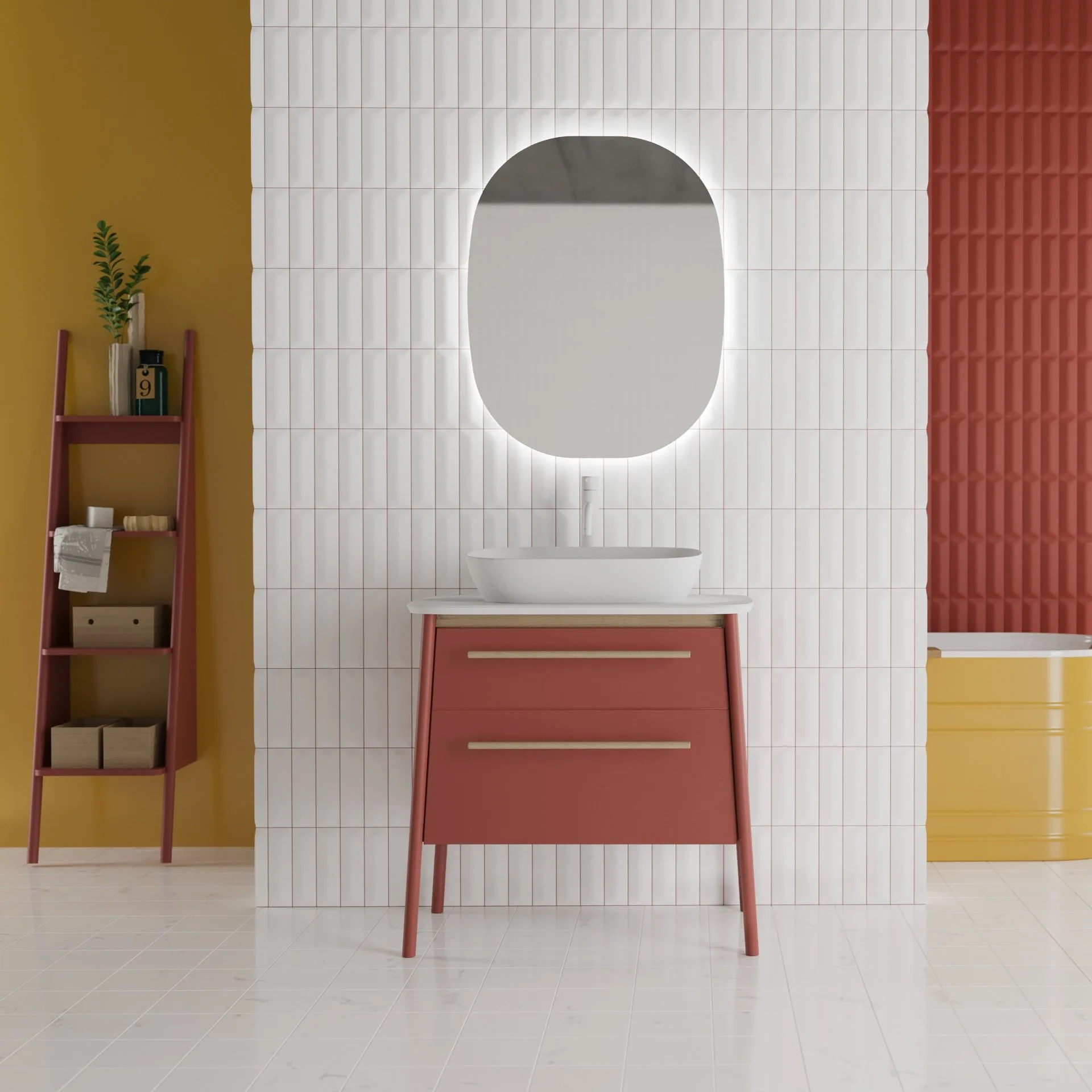 BADEDU TANA LED Spiegel 64 cm breit