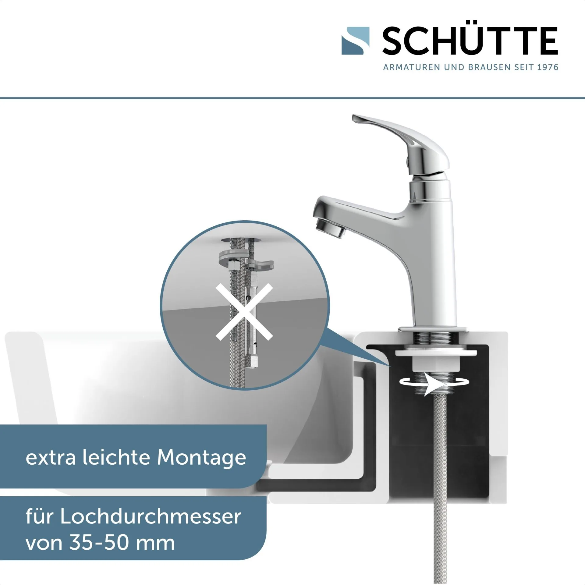 SCHÜTTE VICO Standventil, Chrom