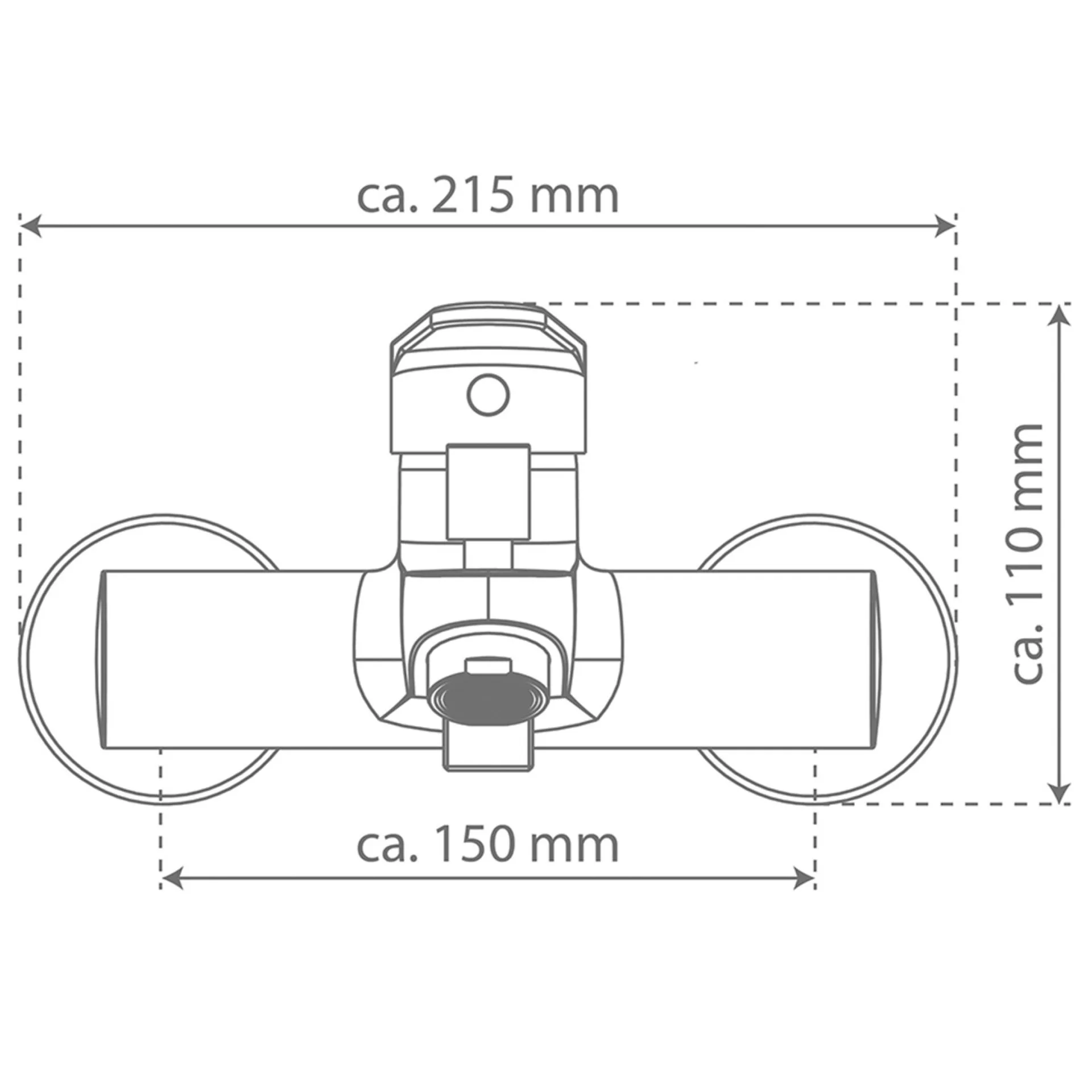 Schütte FUTURA DVGW Wannenfüllarmatur, Chrom