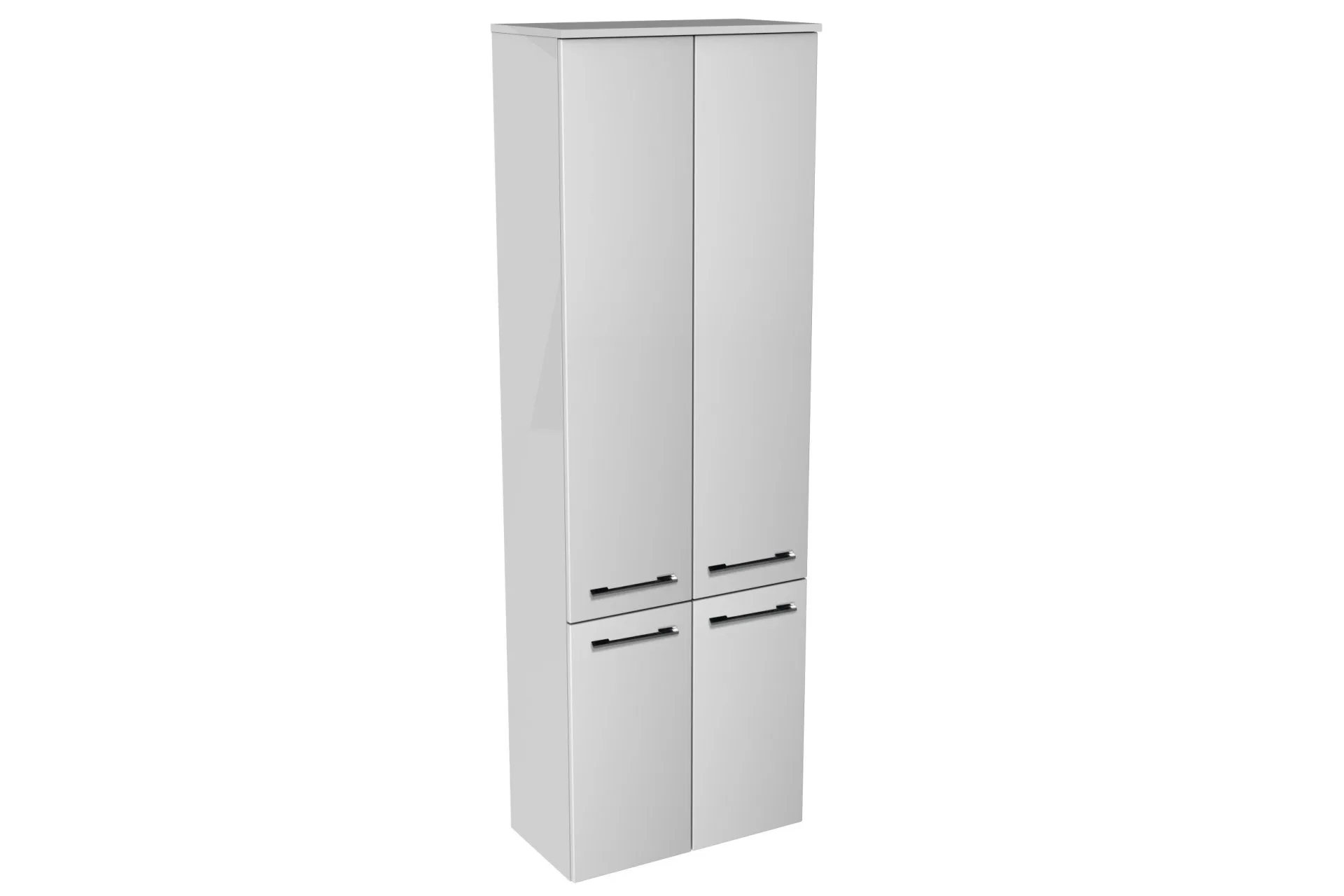 LANZET Doppel Hochschrank 60 cm breit, Weiß