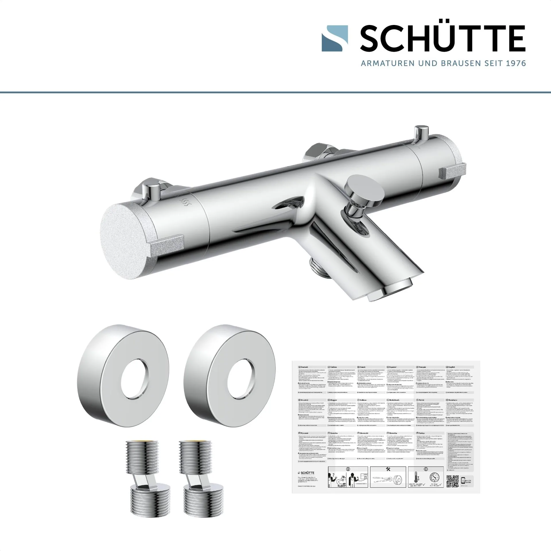 SCHÜTTE LONDON Badewannenthermostat, Chrom