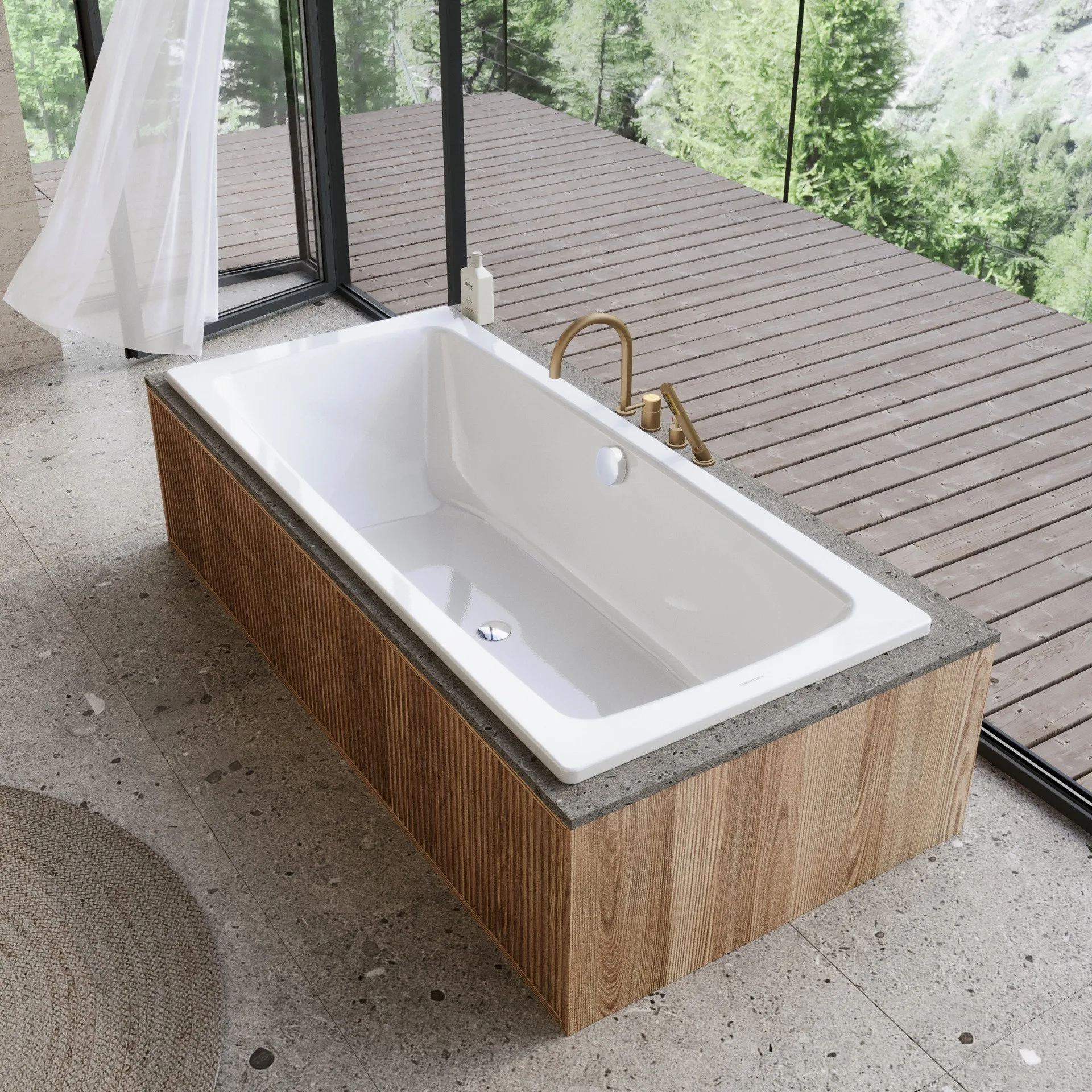 KALDEWEI CAYONO DUO Badewanne 180 cm breit, Weiß, Mod. 725