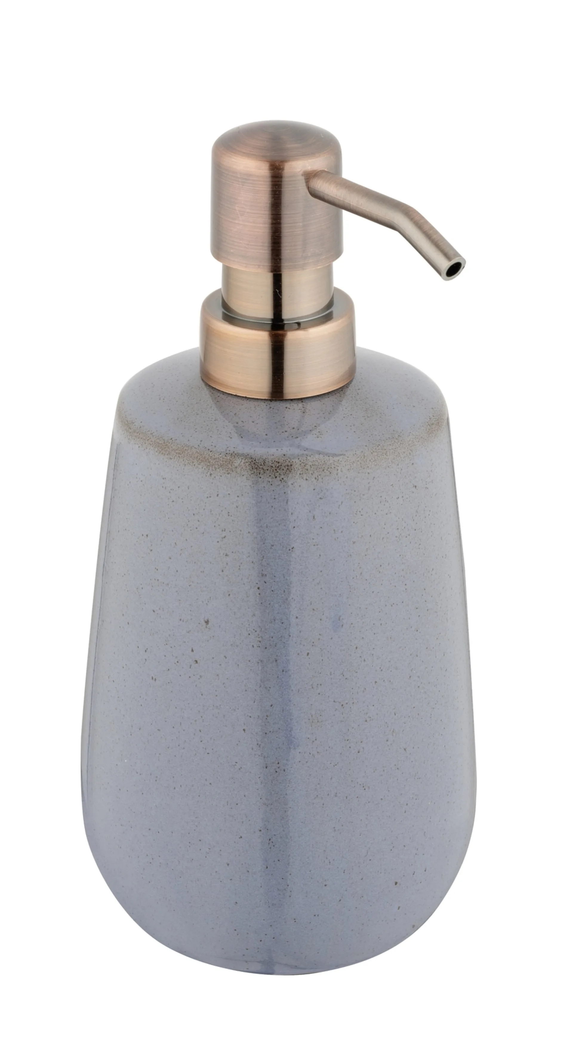 WENKO SIRMIONE Accessoire Set, Blau, Zahnputzbecher, Seifenspender, Keramik