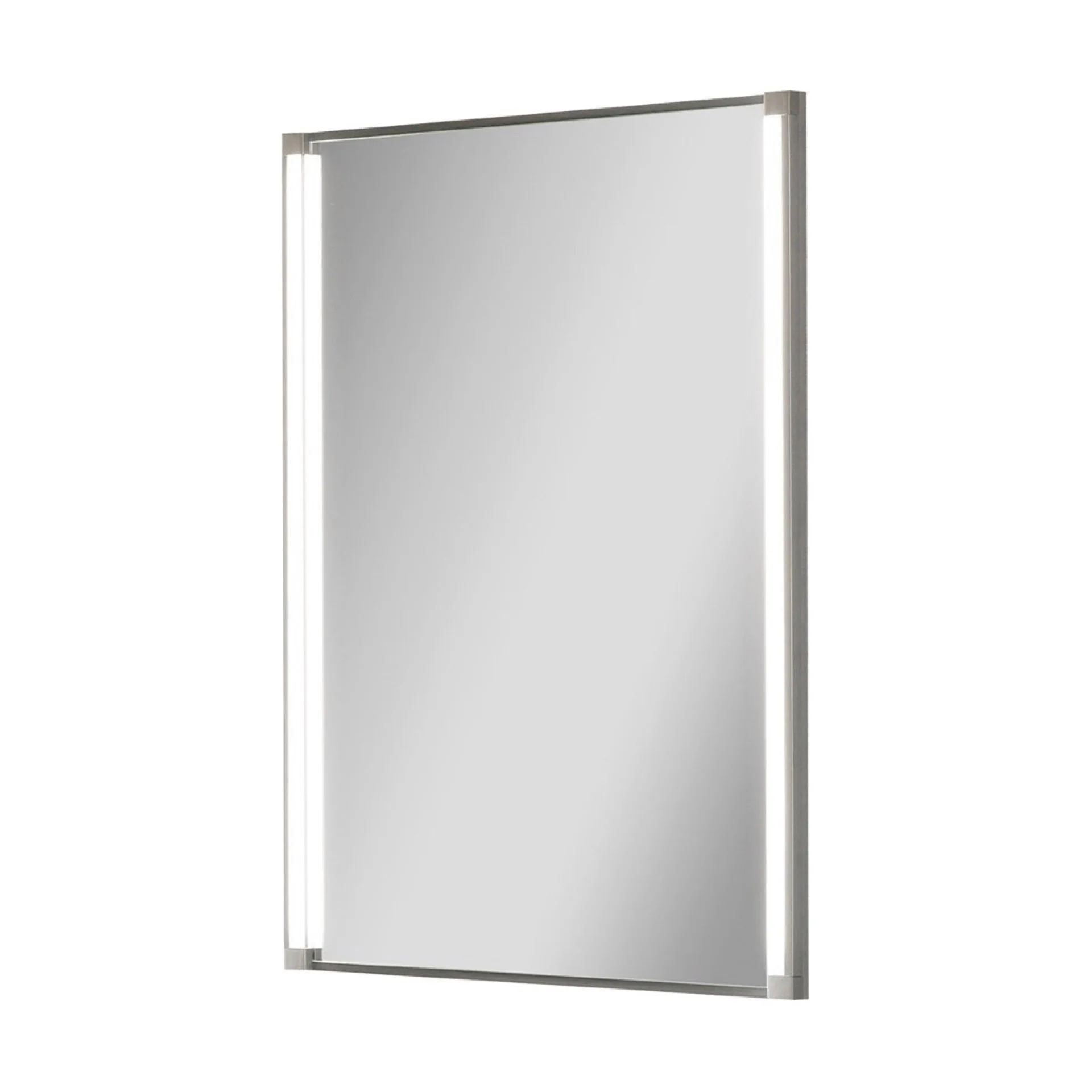 FACKELMANN SBC SCENO Gäste WC Waschtisch Set mit Spiegel 45 cm breit, Weiß, Waschbecken Glas Weiß, Türanschlag links