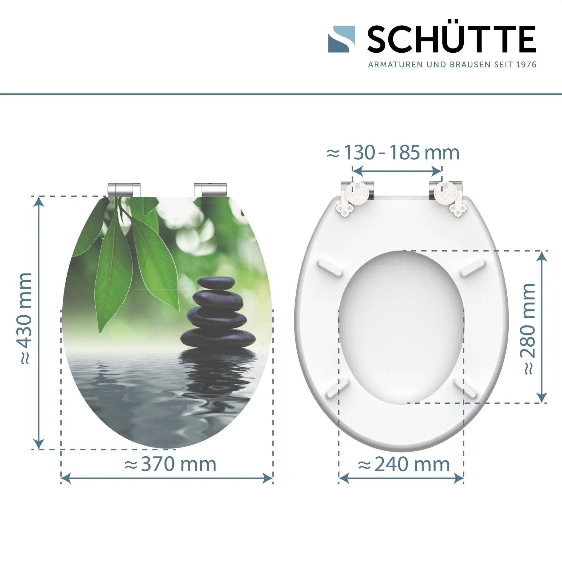 SCHÜTTE OASIS WC-Sitz, MDF HG, mit Absenkautomatik
