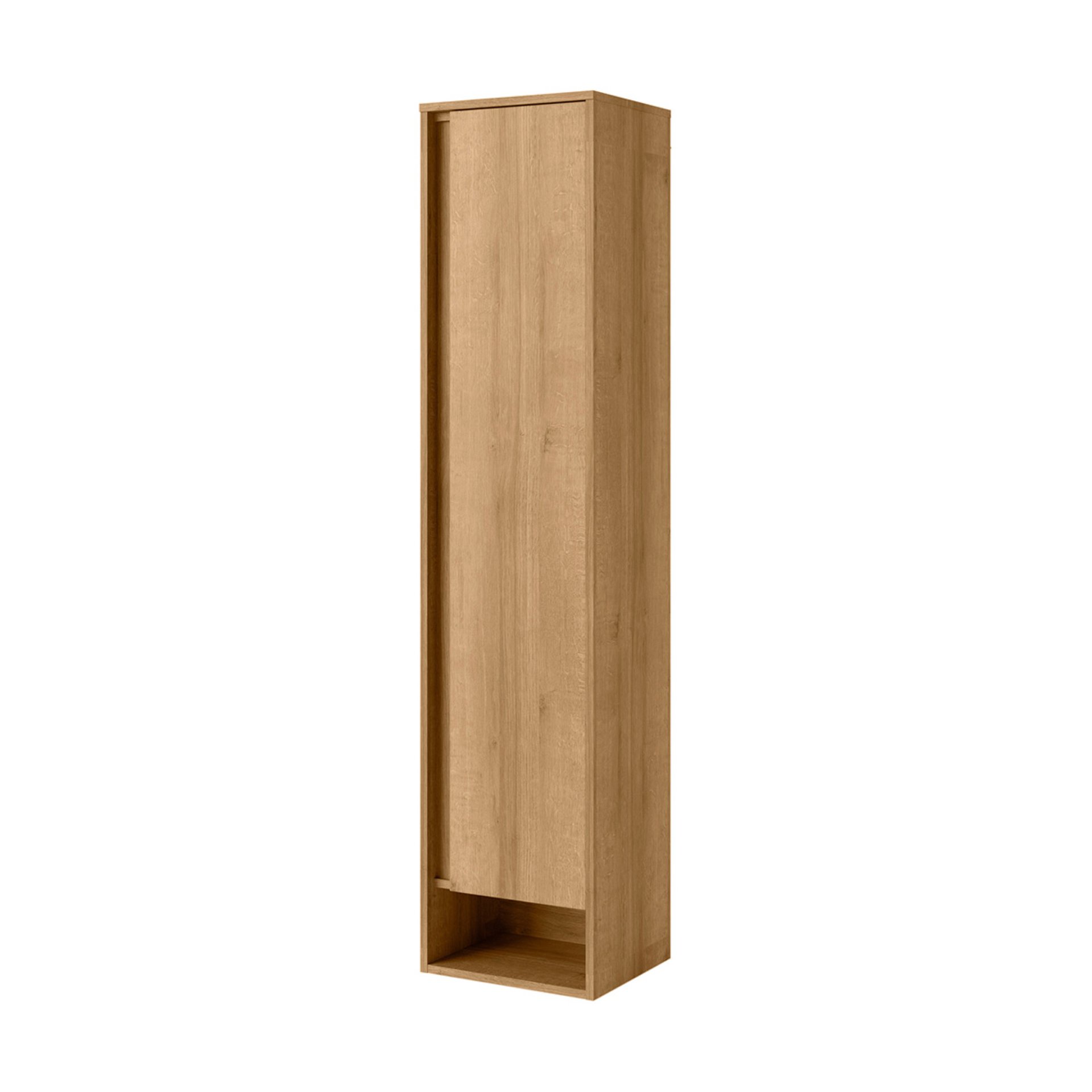 Fackelmann NATURA Hochschrank rechts, 38 cm breit, Braun hell
