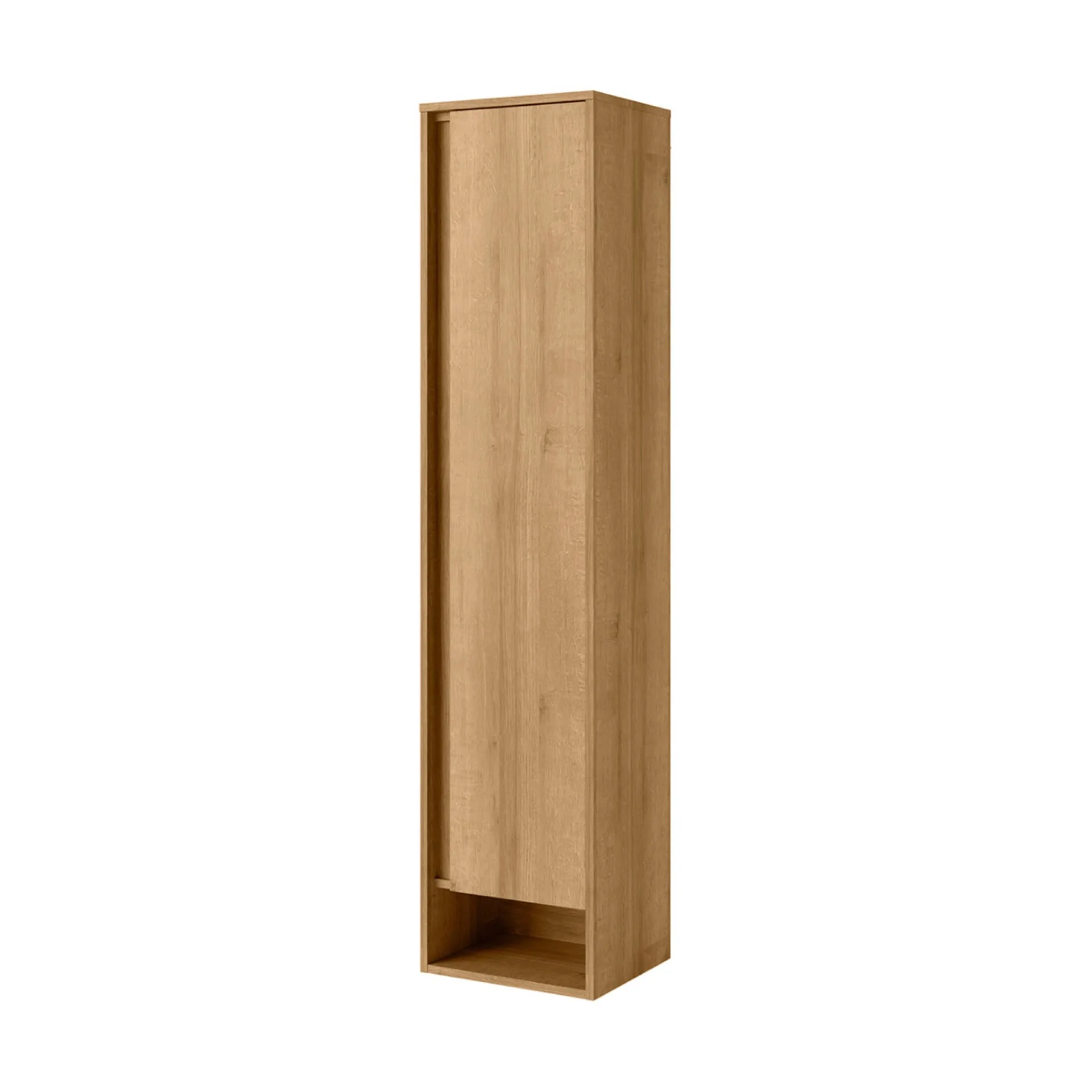 FACKELMANN NATURA Hochschrank 38 cm breit, Braun hell, Türanschlag rechts