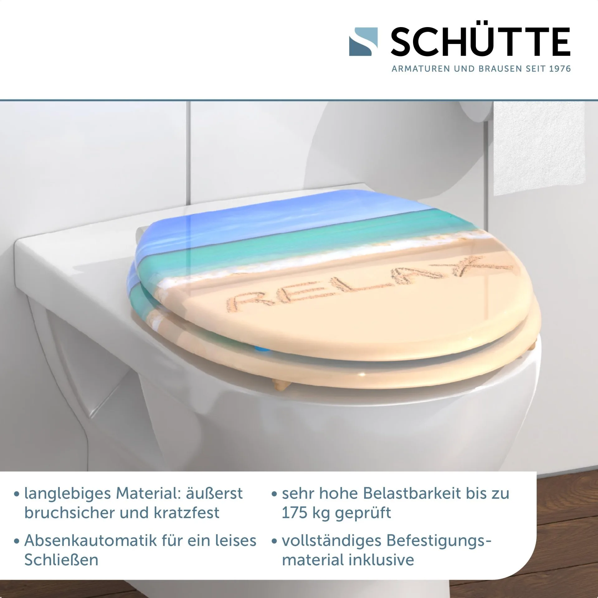 SCHÜTTE RELAX WC-Sitz, MDF, mit Absenkautomatik