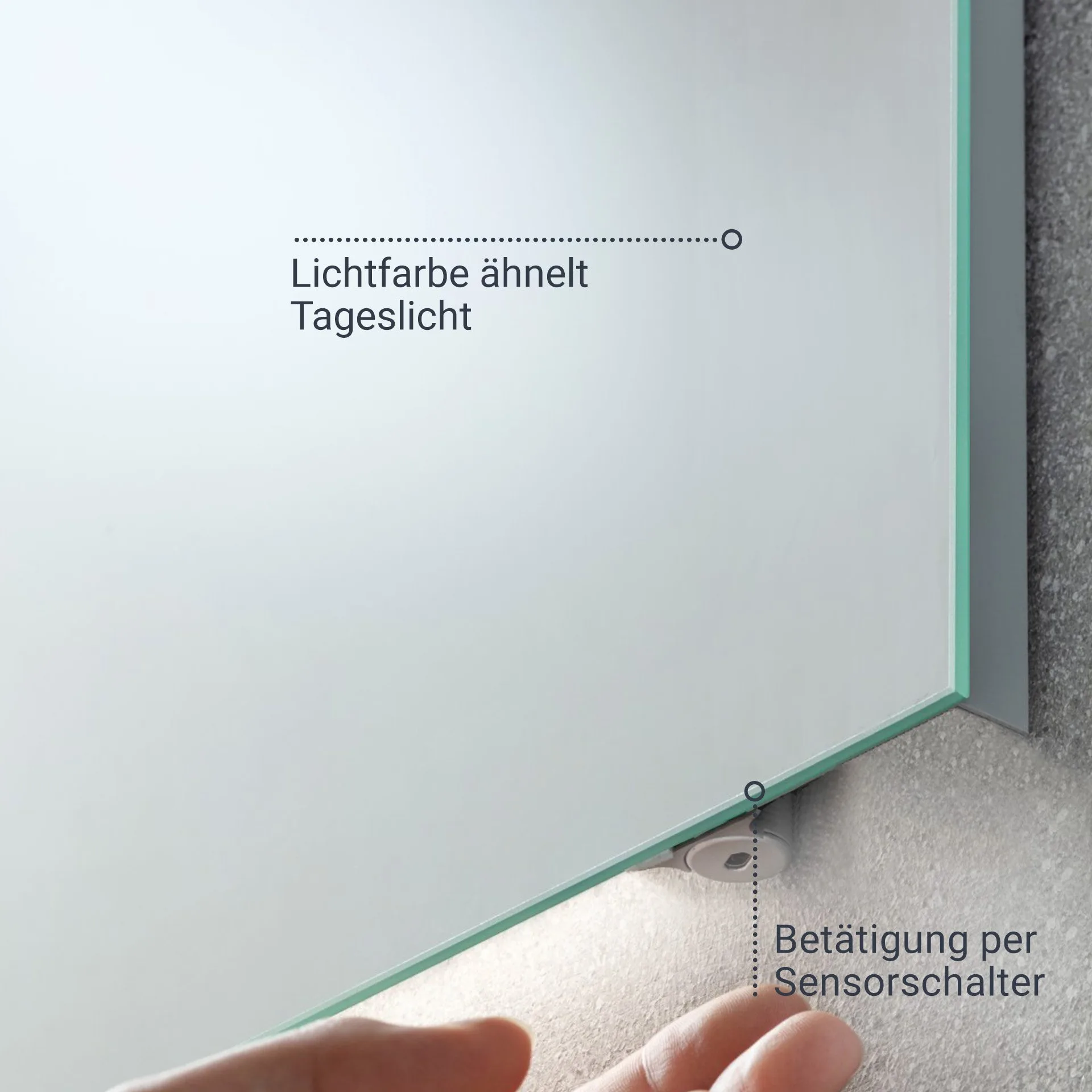 FACKELMANN B.BRILLANT LED Spiegel 100 cm breit