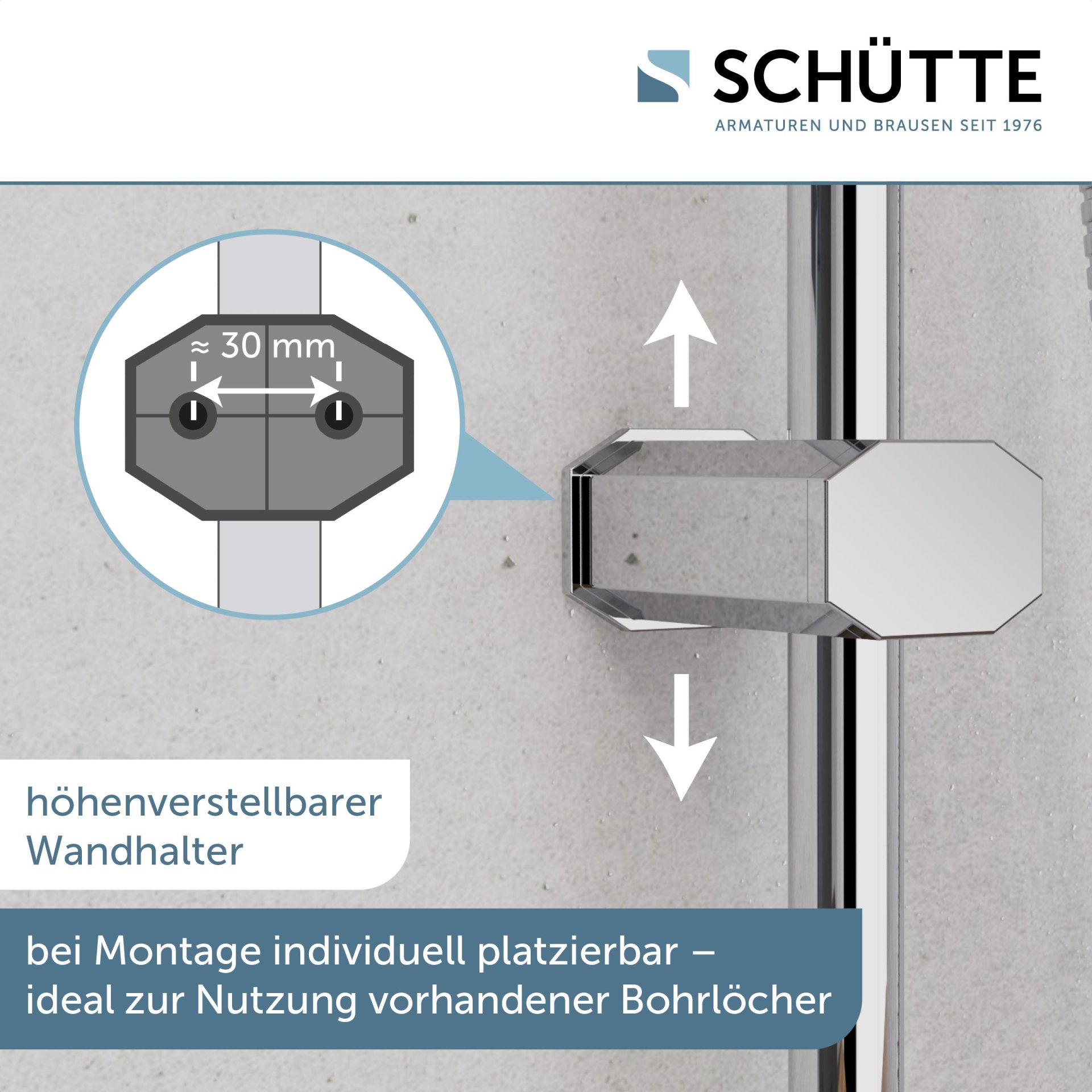 SCHÜTTE TOKYO Überkopf-Brauseset, Chrom