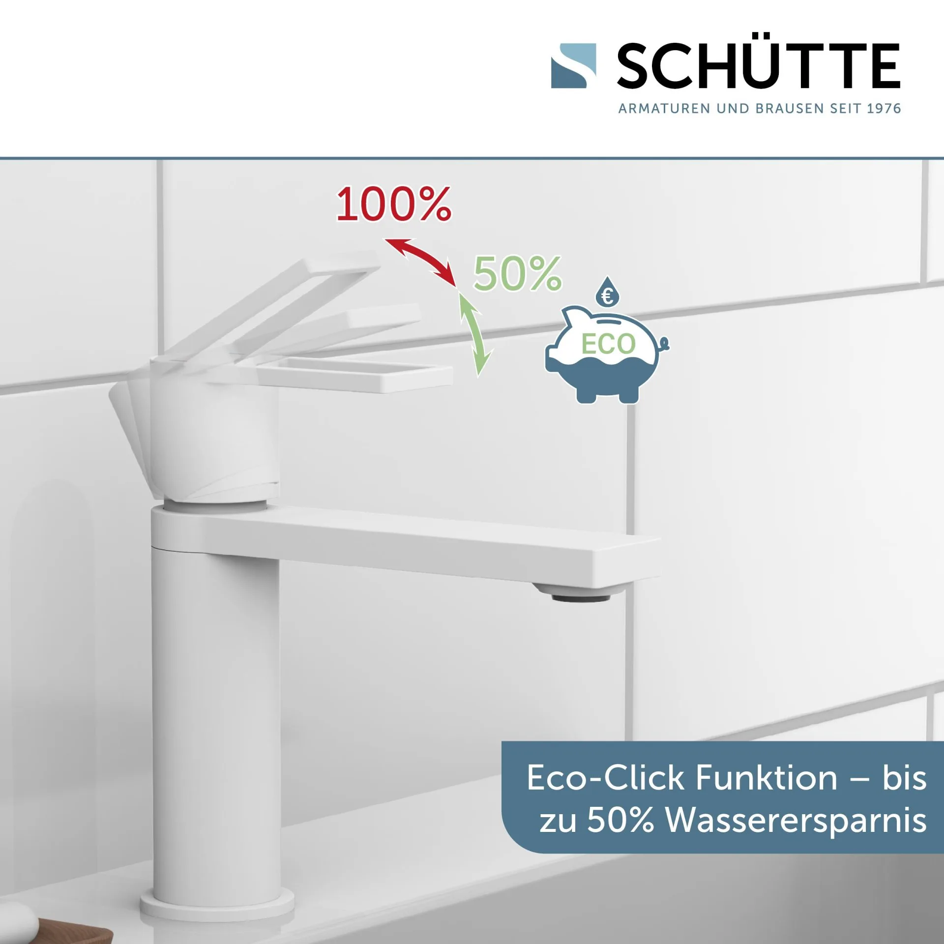 SCHÜTTE MANHATTAN Waschtischarmatur, Weiß matt