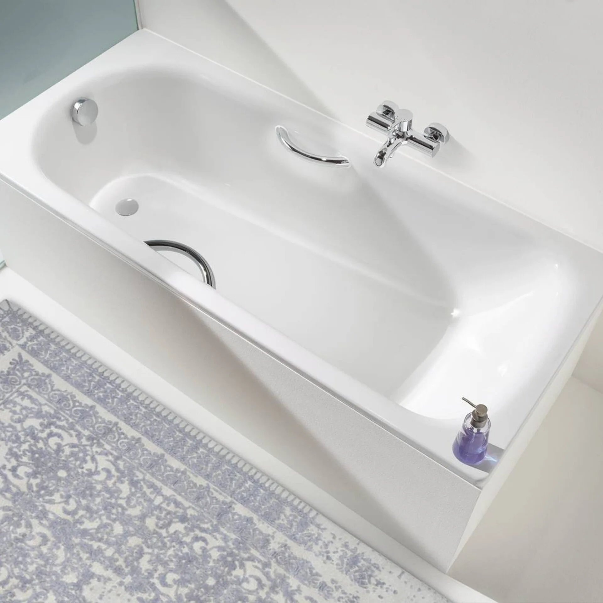 KALDEWEI SANIFORM PLUS Badewanne 180 cm breit, Weiß, Mod. 375-1