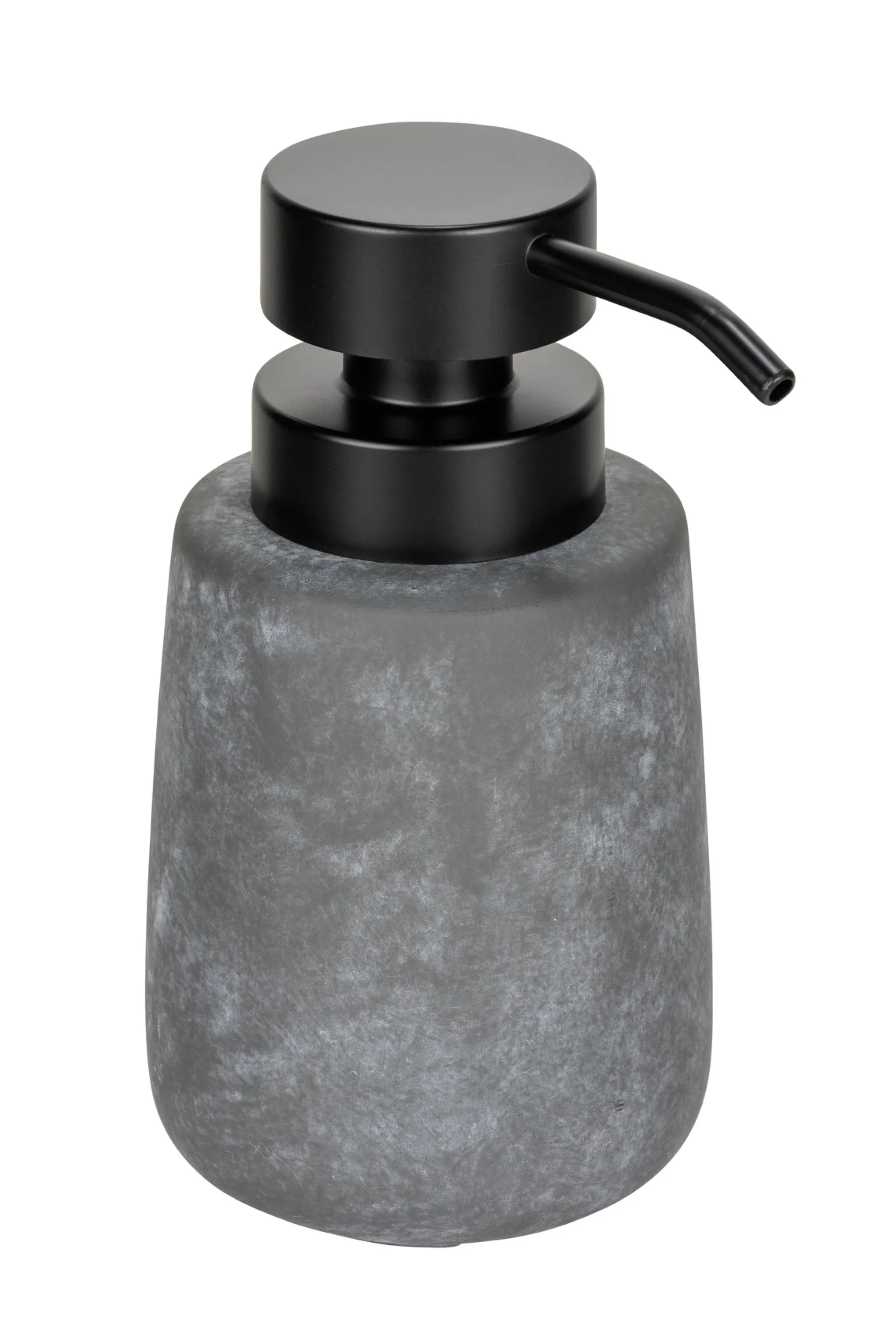WENKO SACILE Accessoire Set, Grau, Zahnputzbecher, Seifenspender, Keramik