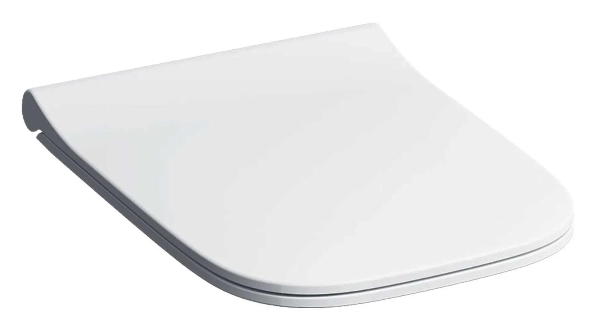 GEBERIT SMYLE SQUARE WC-Sitz, Weiß, schmales Design, Sandwichform