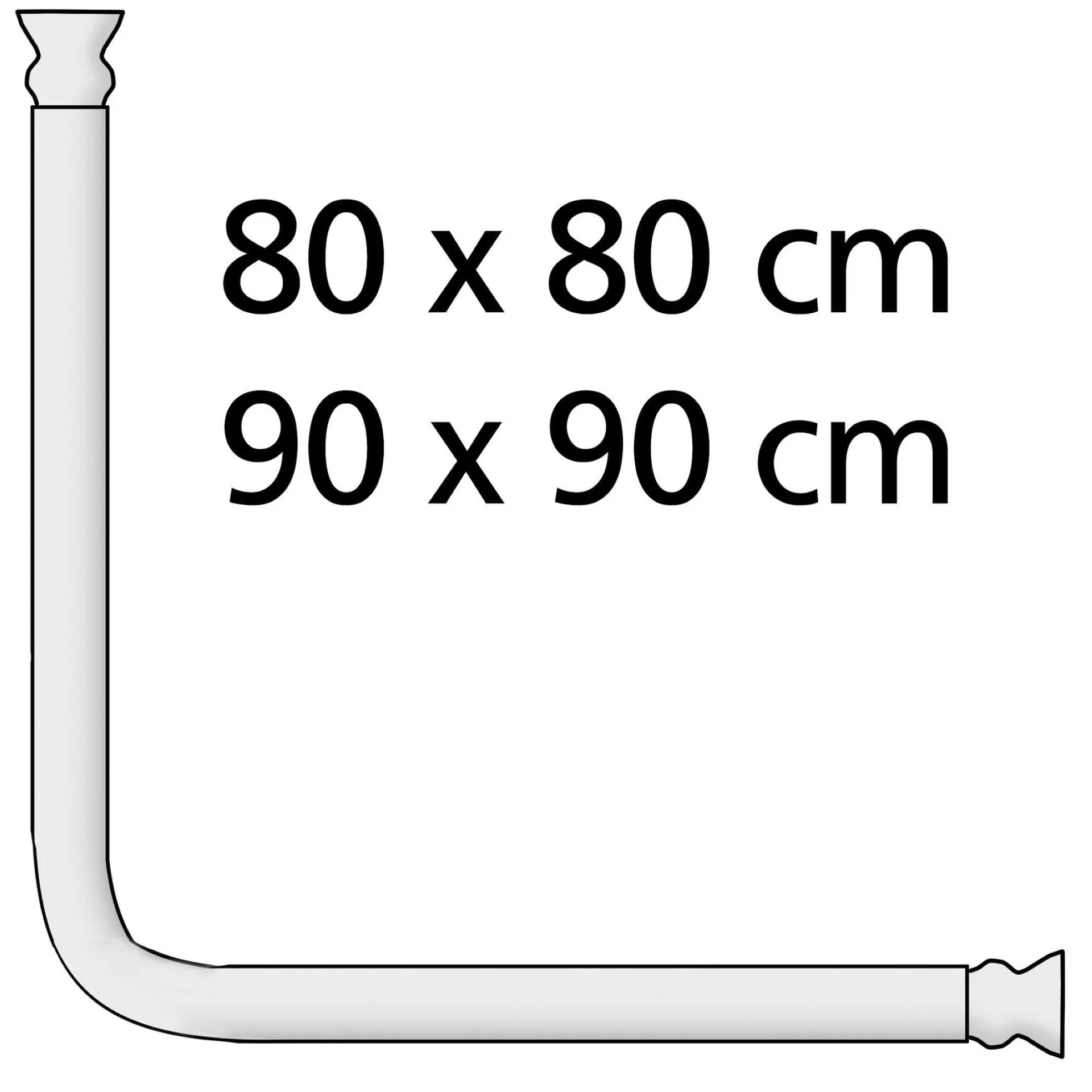WENKO UNIVERSAL Winkelstange, Chrom