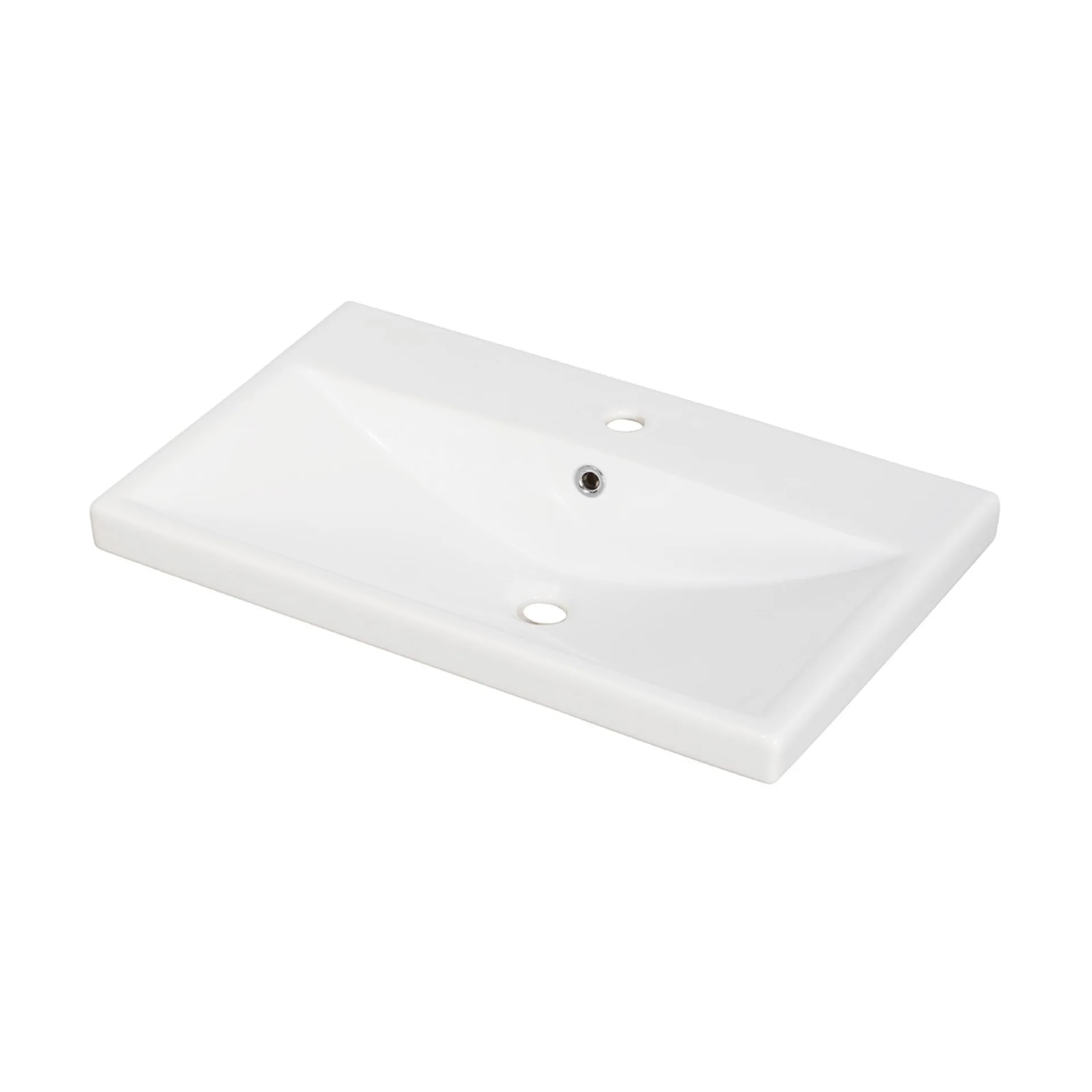FACKELMANN STANFORD Waschbecken 70 cm breit, Weiß, Keramik