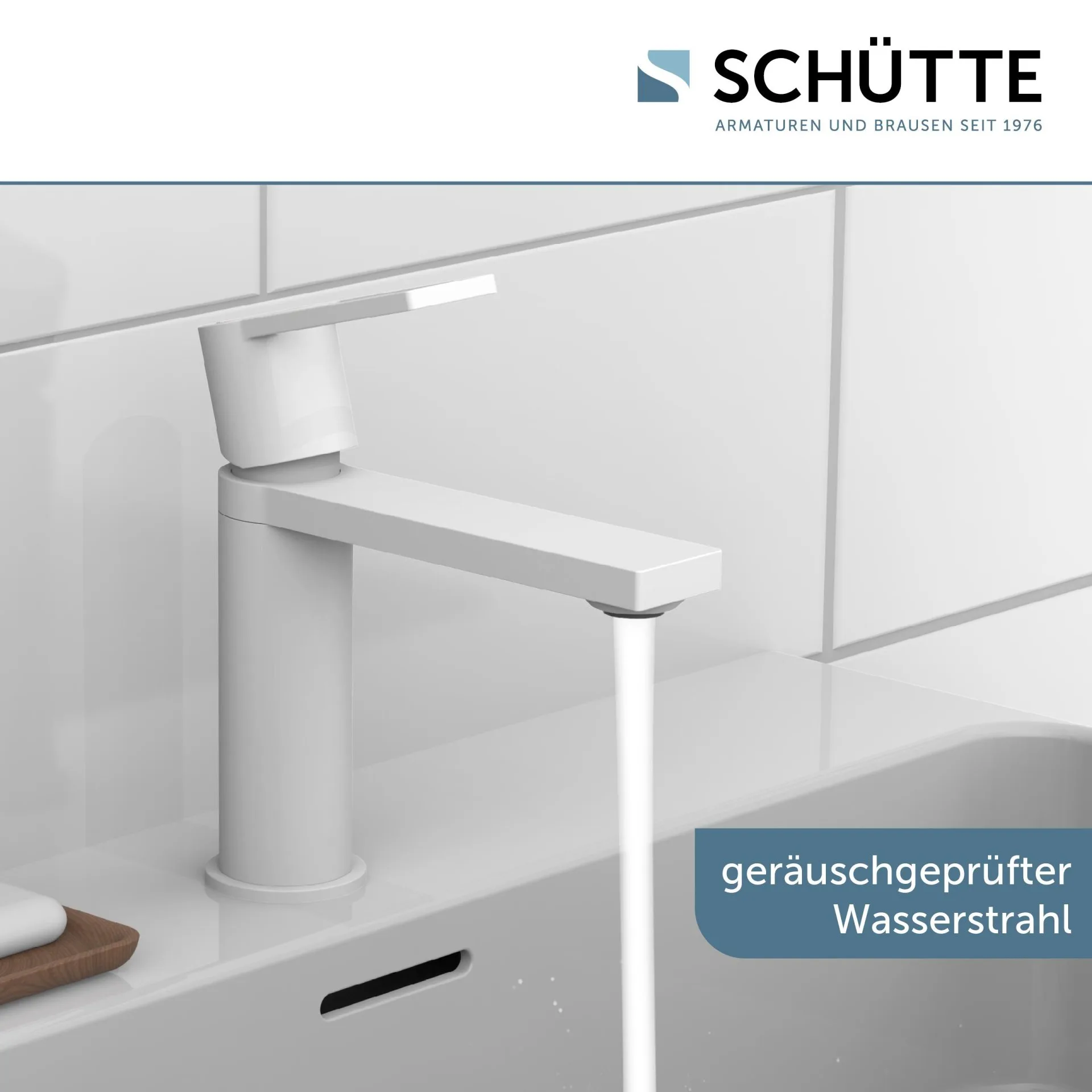 SCHÜTTE MANHATTAN Waschtischarmatur, Weiß matt