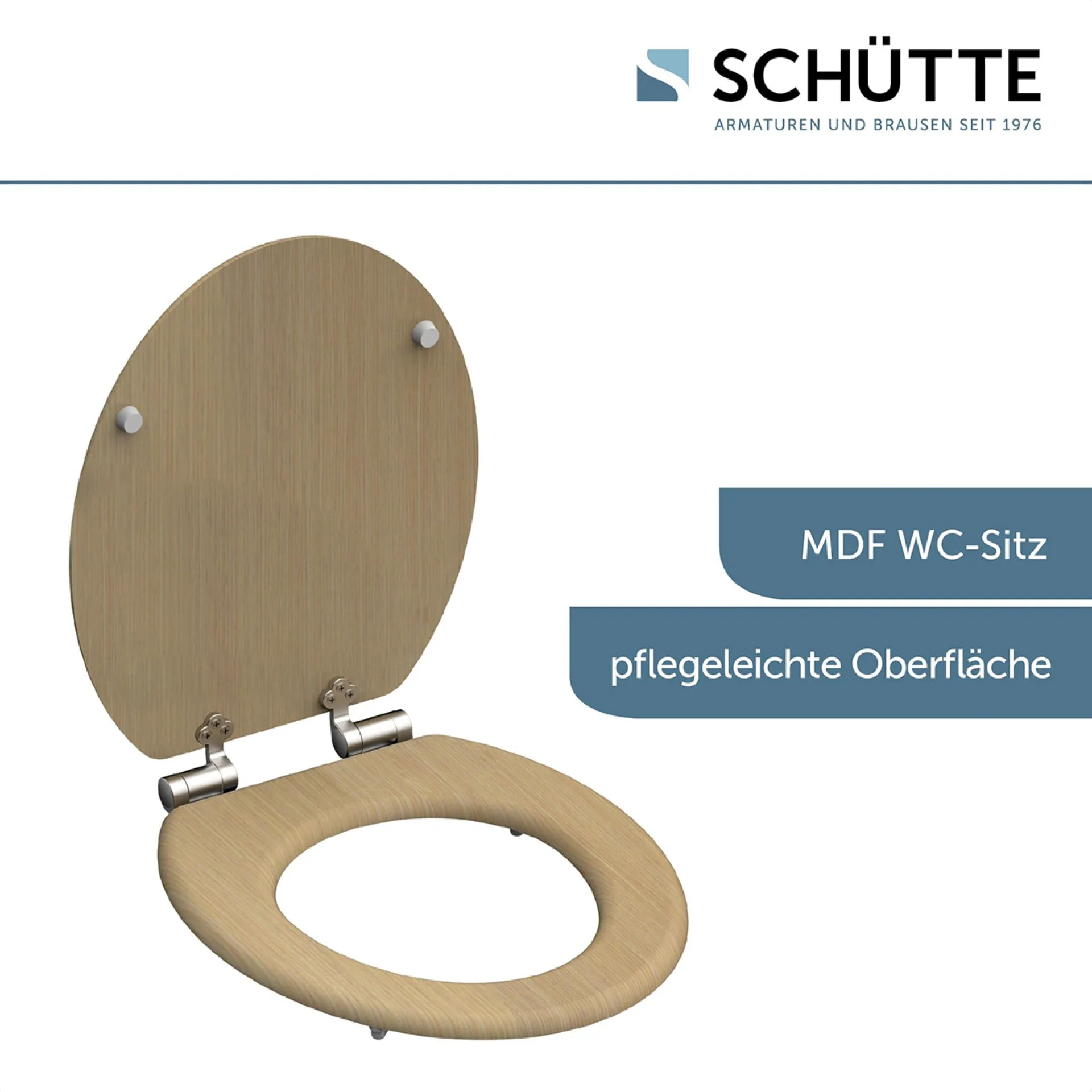 Schütte NATURAL WOOD WC-Sitz, mit Absenkautomatik