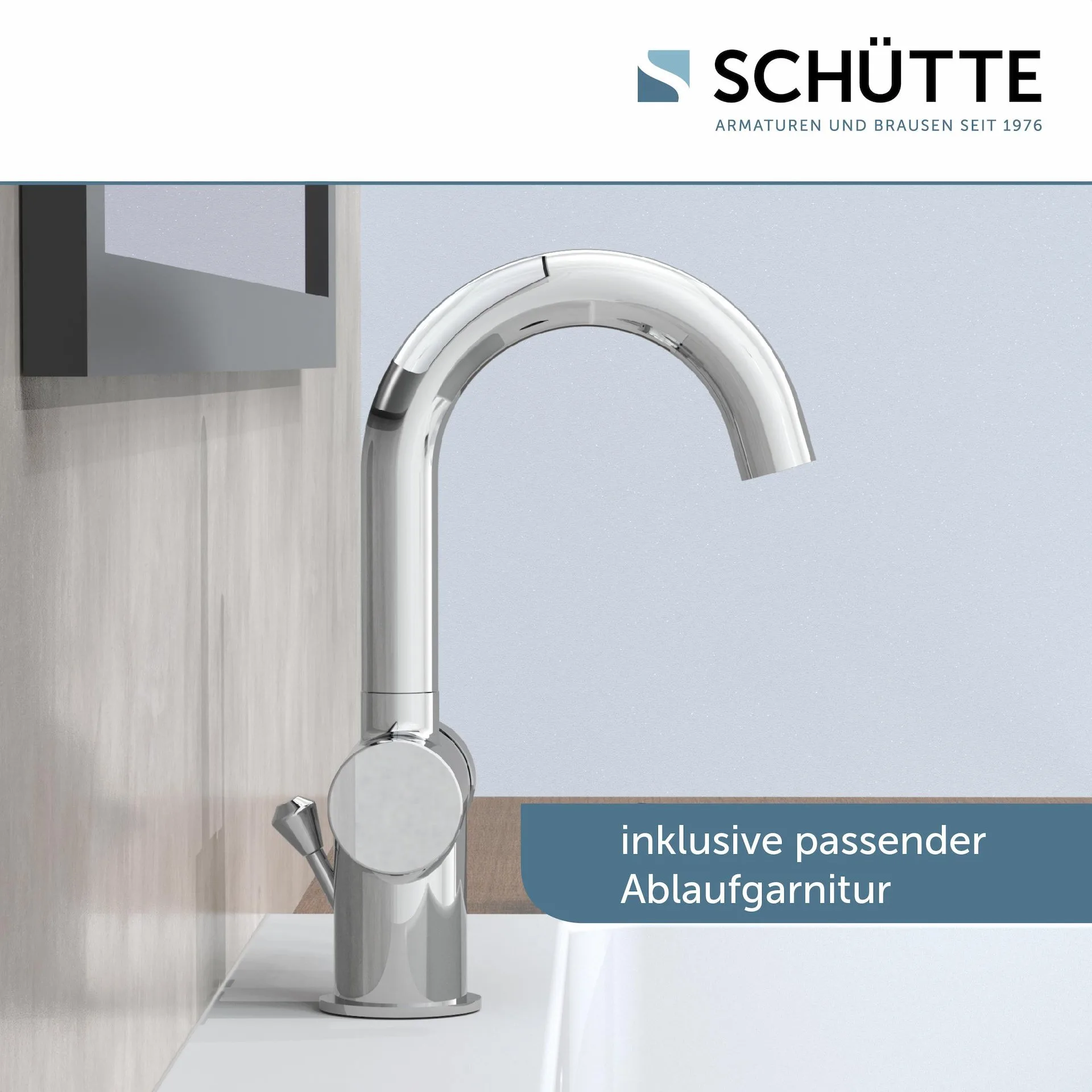 Schütte CORNWALL Waschtischarmatur, Chrom