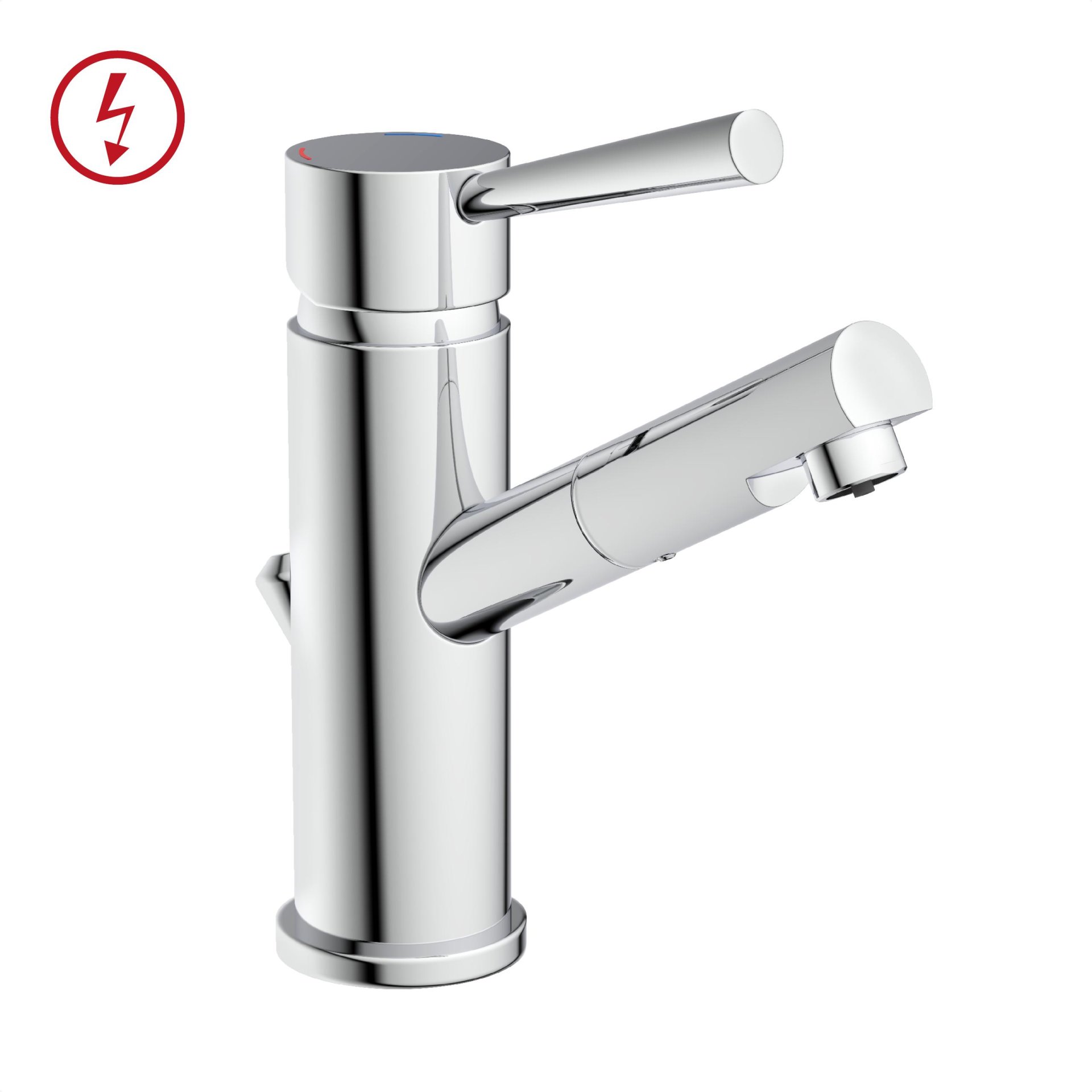 SCHÜTTE CORNWALL Waschtischarmatur, Chrom, Niederdruck