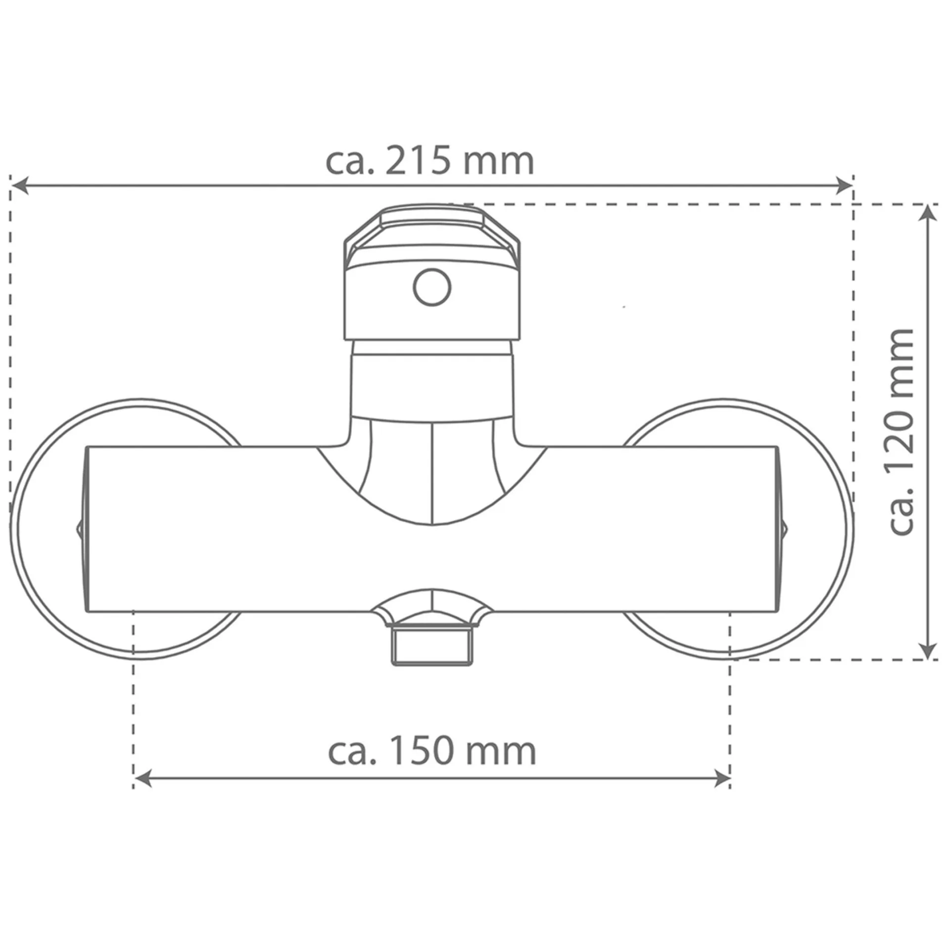 Schütte FUTURA DVGW Duscharmatur, Chrom