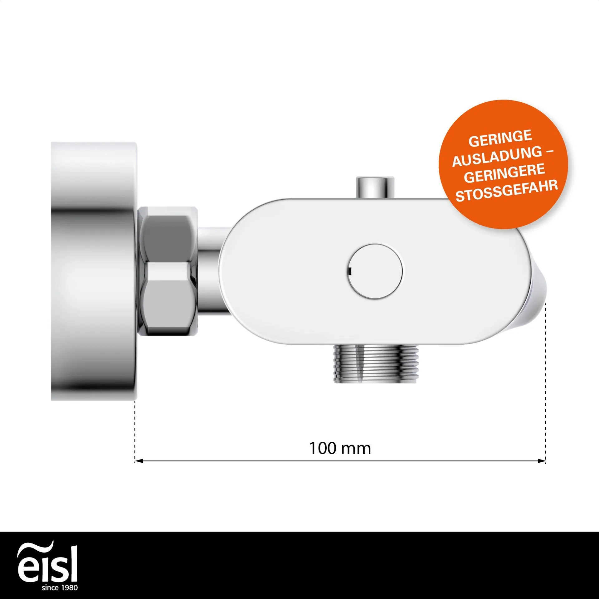 EISL CARNEO Badewannenarmatur, Chrom, mit Schwallauslauf
