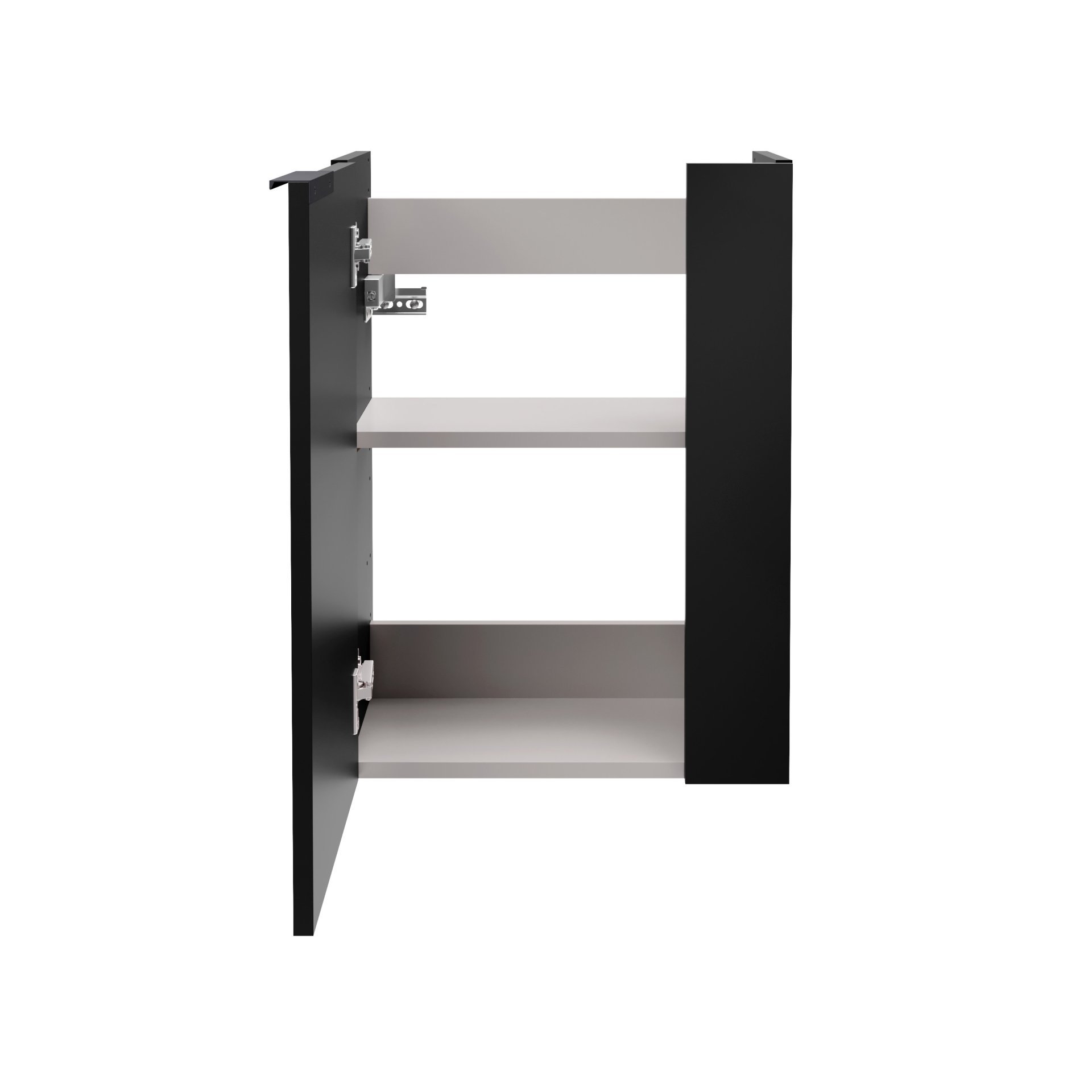 Fackelmann SBC B.PARIS Waschbeckenunterschrank 45 cm, Schwarz matt, links