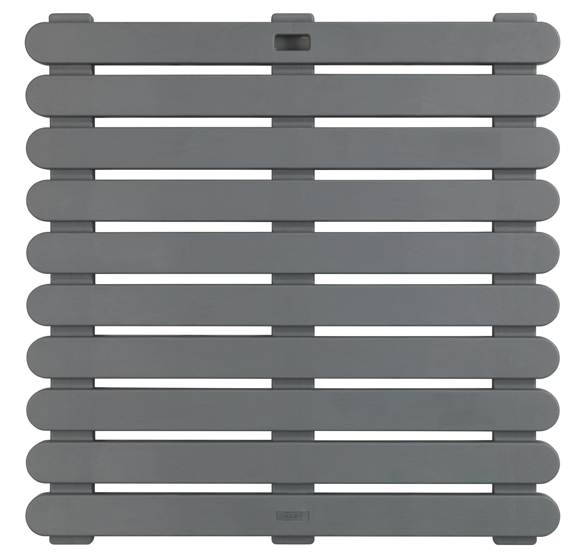 WENKO INDOOR&OUTDOOR Badematte 55 x 55 cm, Grau