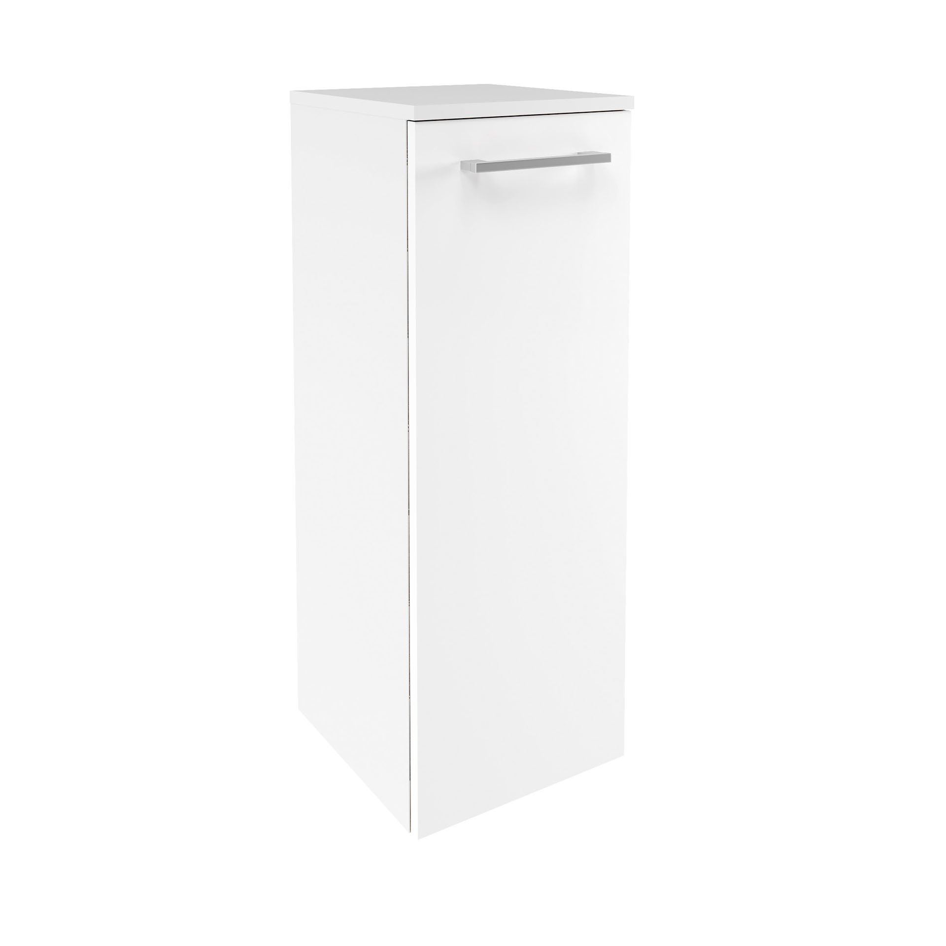 FACKELMANN VERONA Midischrank 30 cm breit, Weiß Hochglanz, Türanschlag rechts