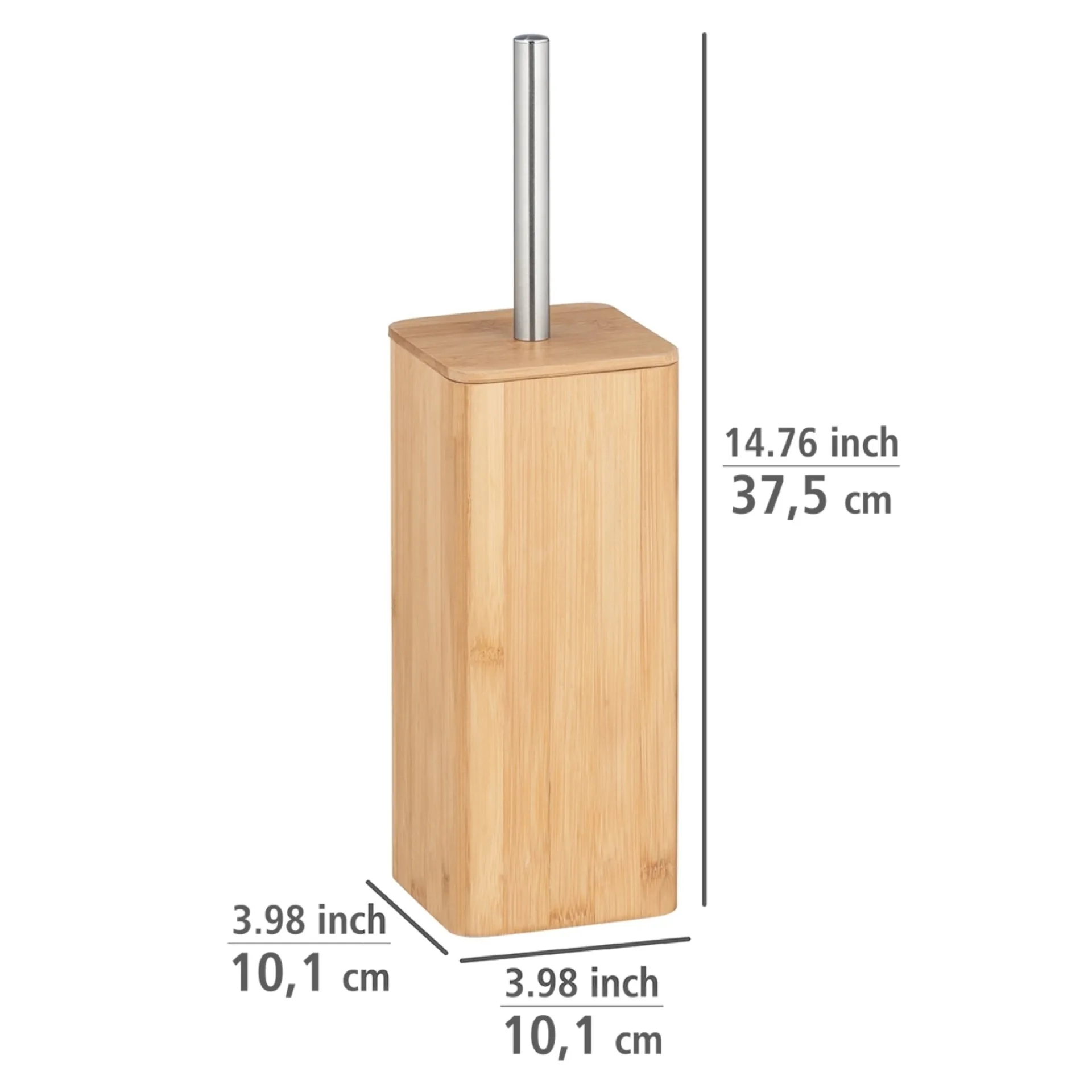 WENKO BAMBUSA WC-Garnitur, Braun, aus Bambus