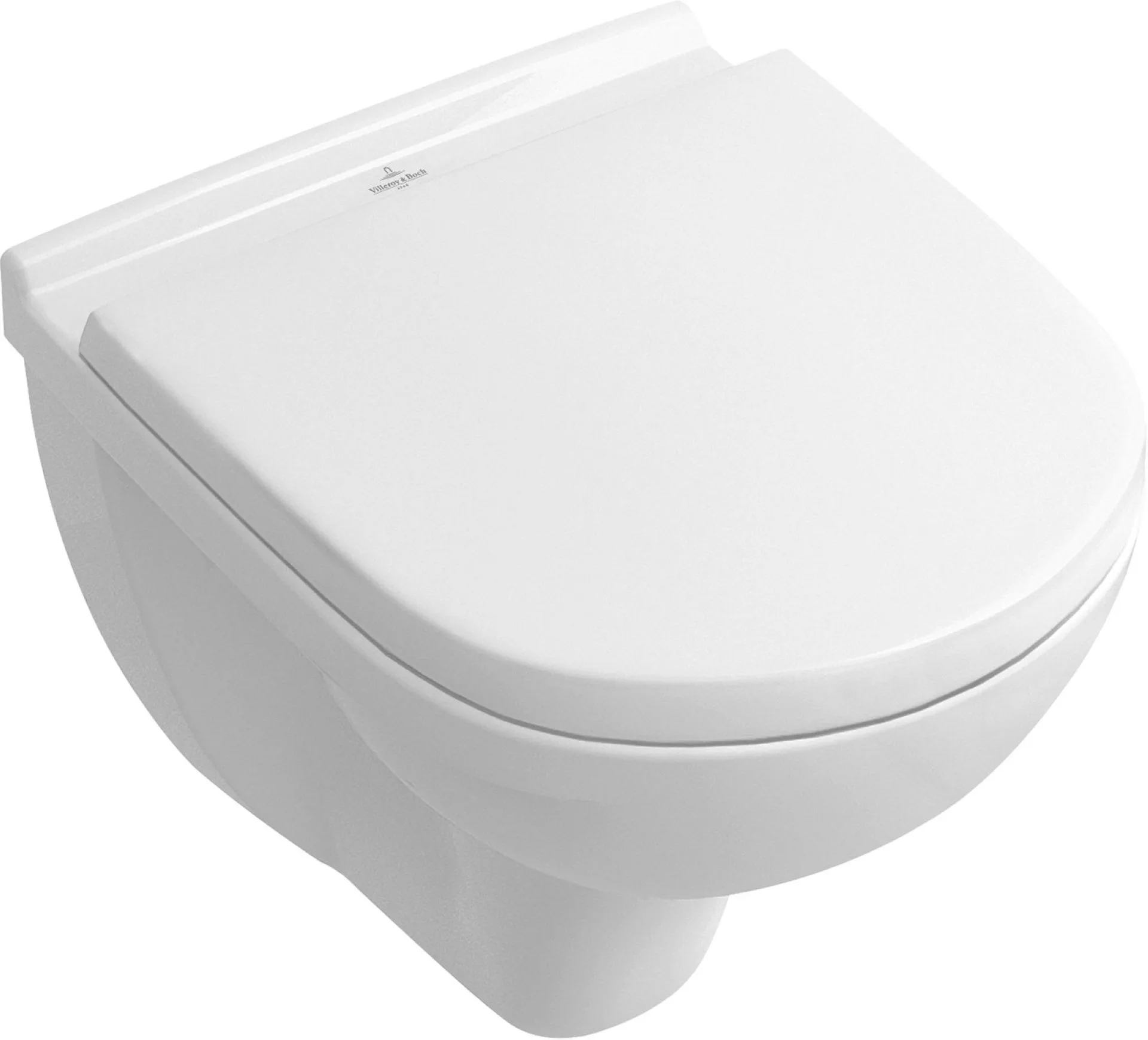 VILLEROY&BOCH O.NOVO Tiefspül-WC 36 cm breit, Weiß, spülrandlos, CeramicPlus